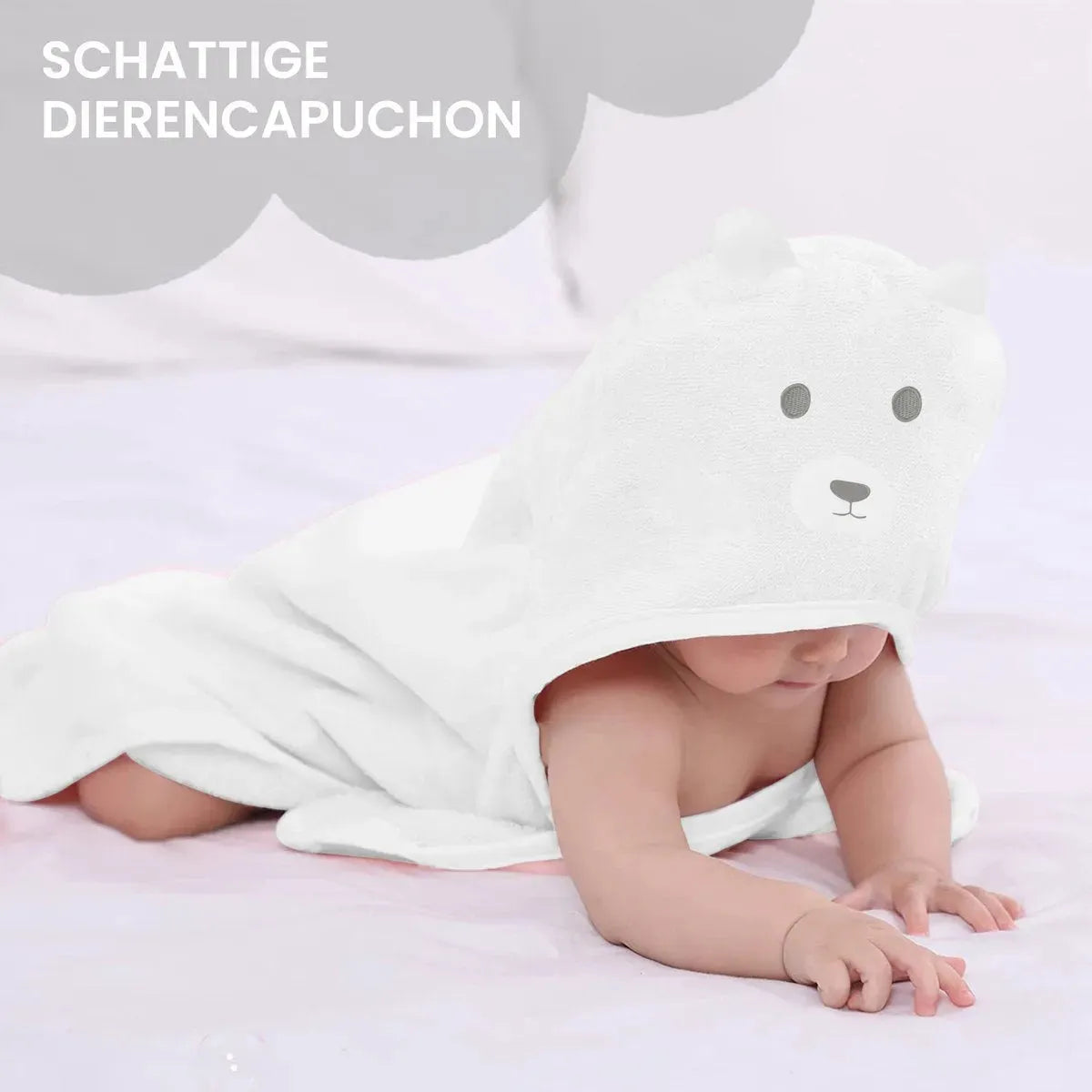 Manta polar multifuncional para bebé con capucha - Wrap Blanket - Manta 75x100 cm