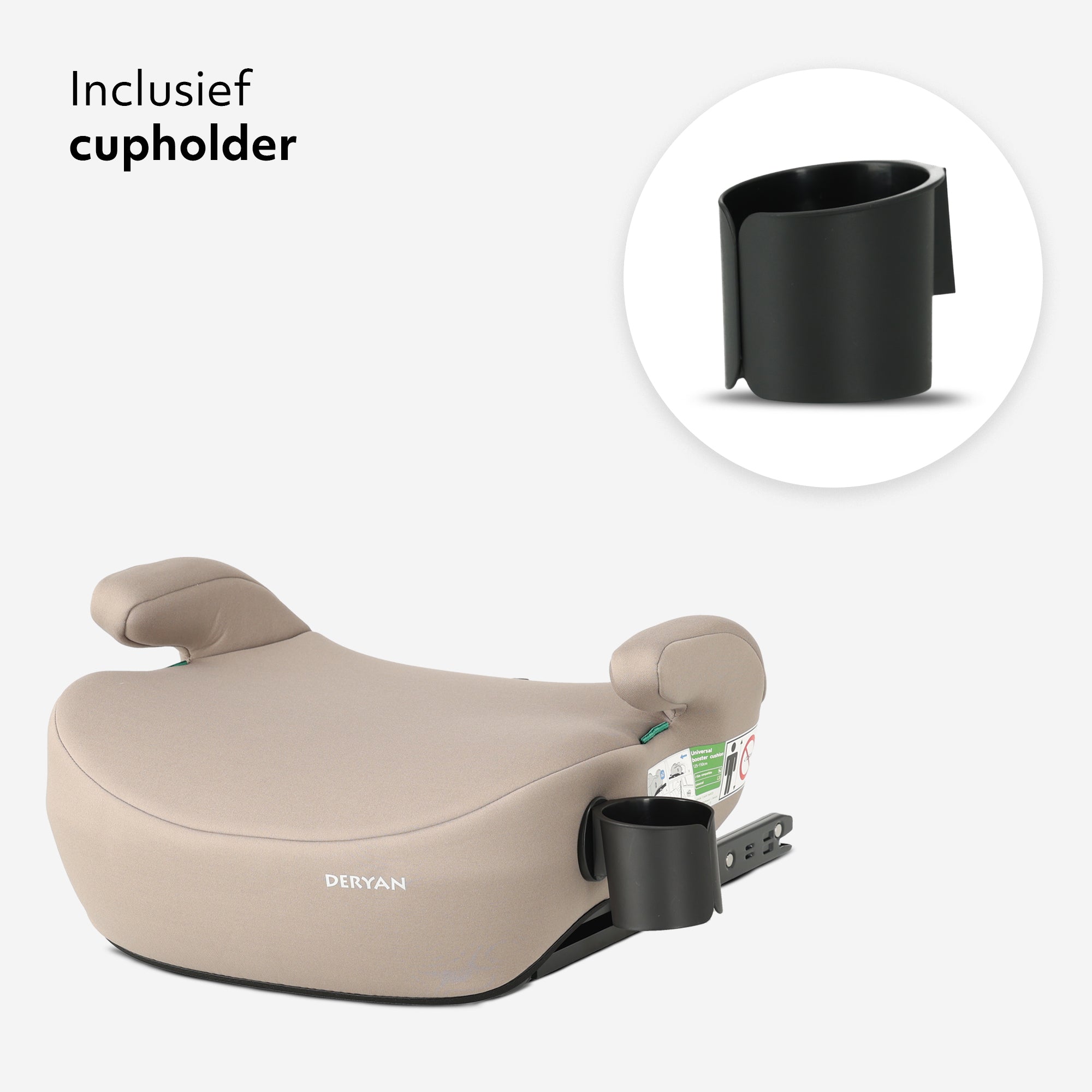Cody i-Size bälteskudde med ISOFIX-fäste – Nougat