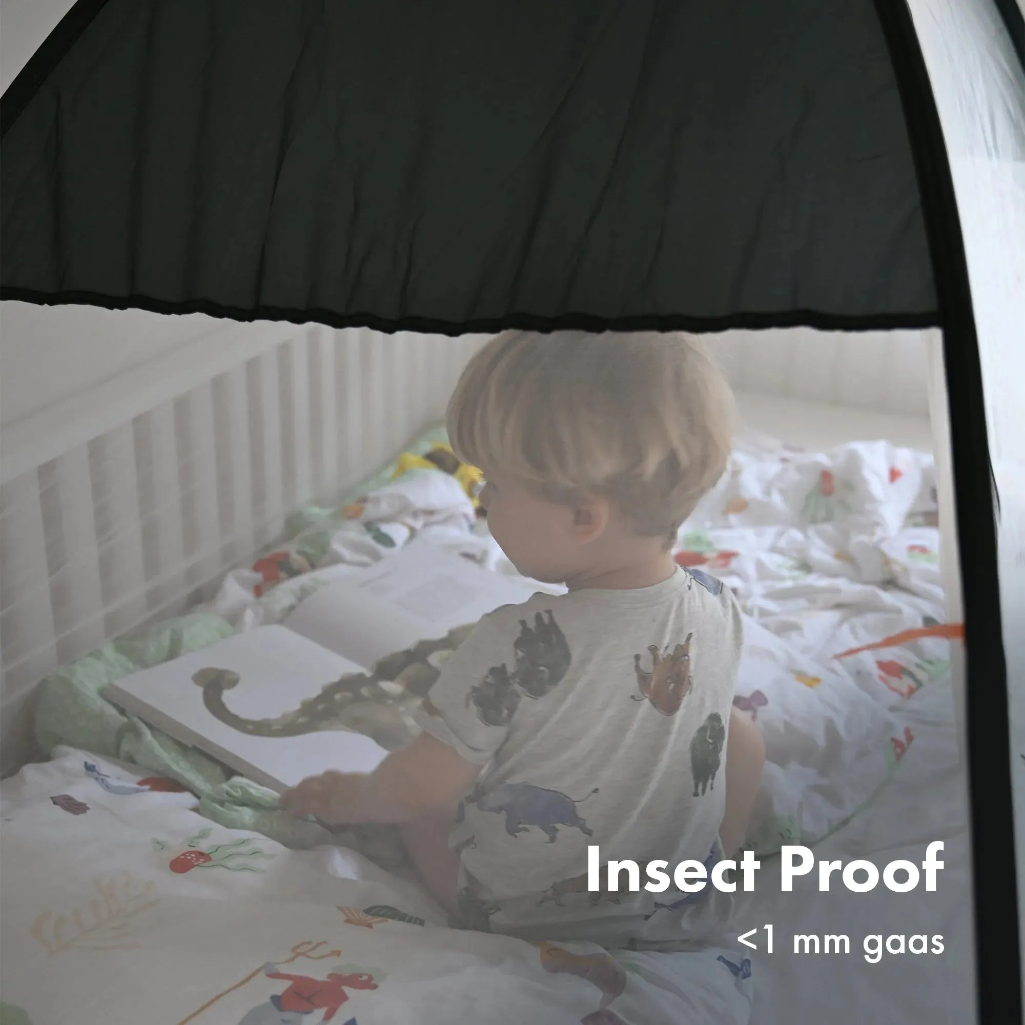 Tente de lit pop-up Gris 200x90