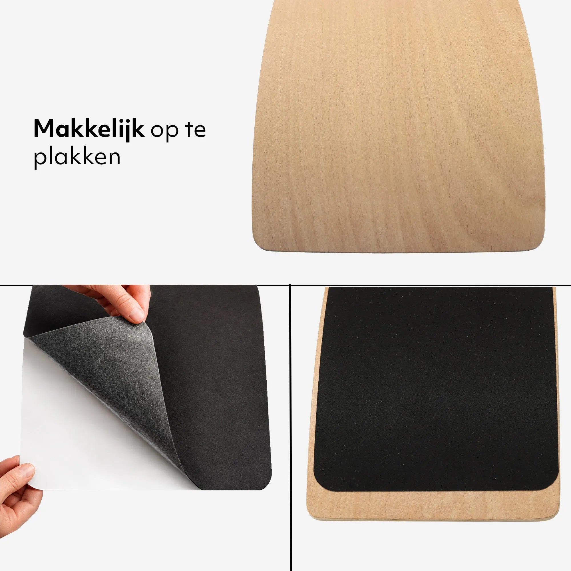 Balance Board Hout met Vilt 80 cm