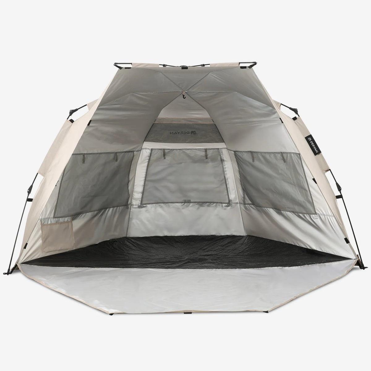 Up To Go strandtent met ultrareflecterende stof en open voorkant