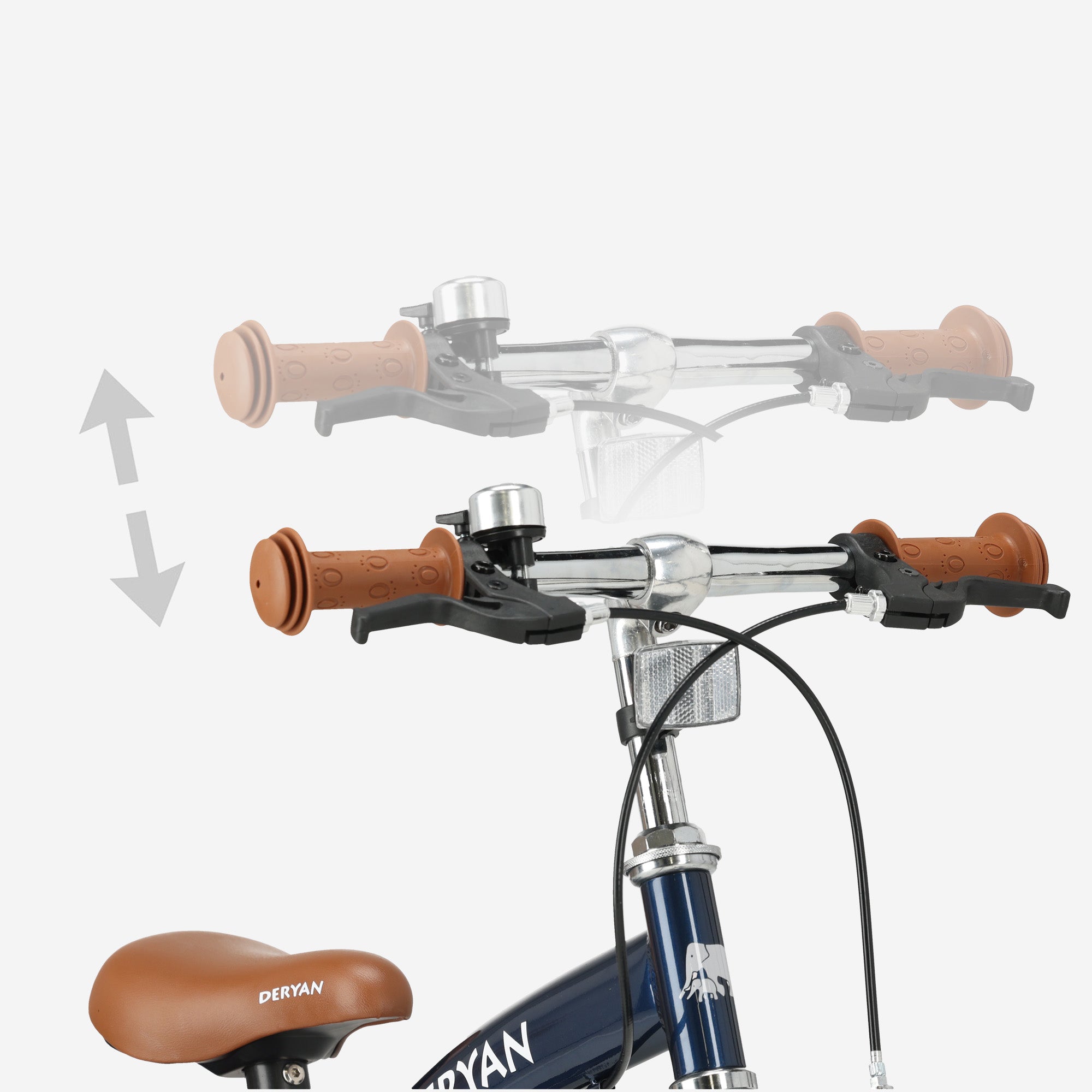 Luksus børnecykel 12 tommer - 3 i 1 - løbecykel Blå