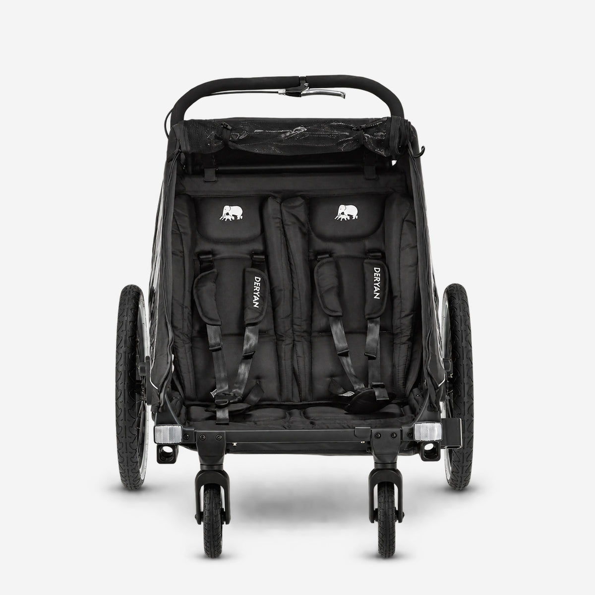 Luxury Bike Trailer V2 - Stroller - Jogging Stroller Black