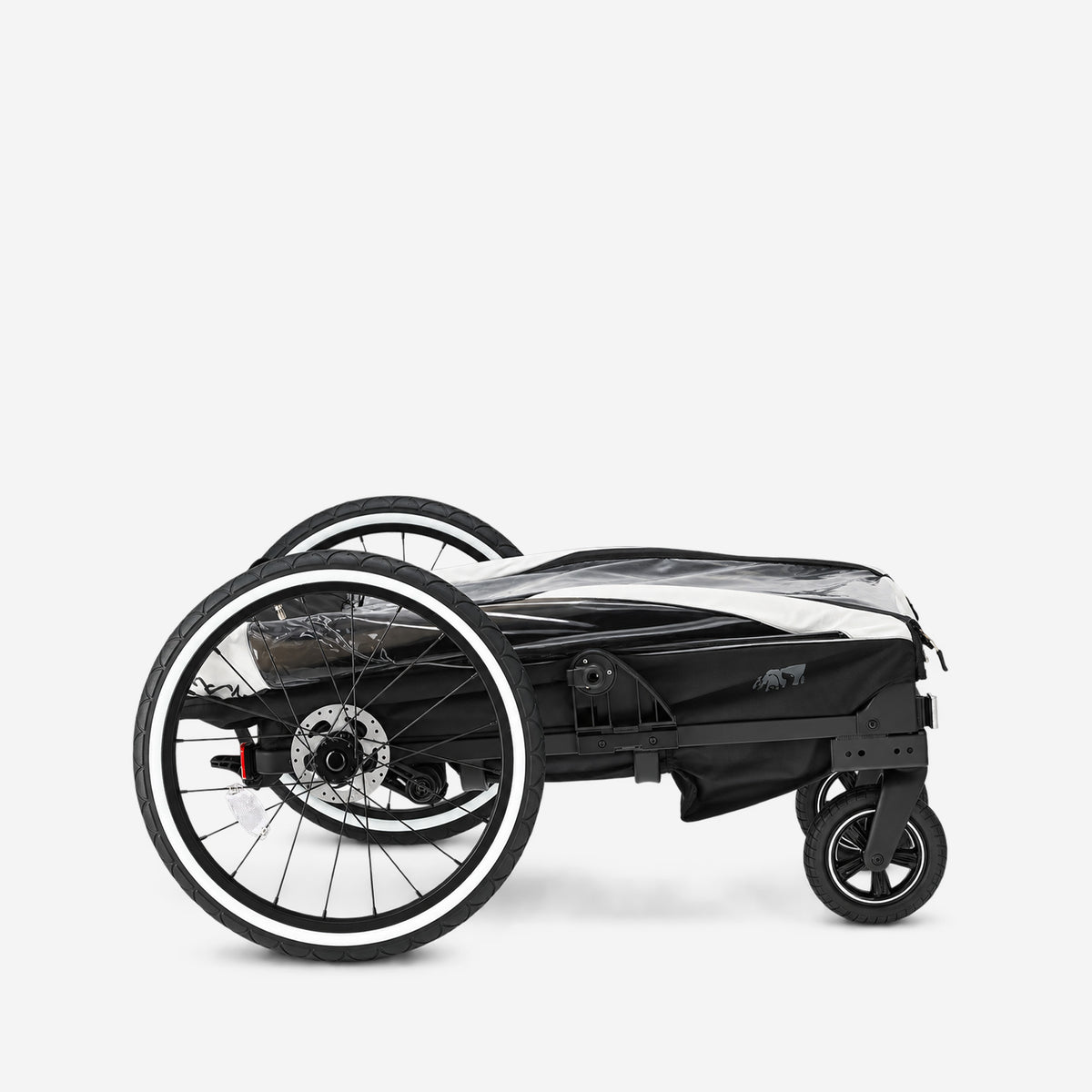 Luxus-Fahrradanhänger V2 – Wanderwagen – Laufkinderwagen Cream