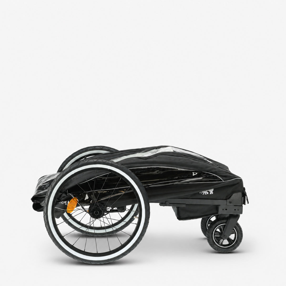 Rimorchio da bicicletta di lusso 3 in 1: passeggino e jogger - 1 posto