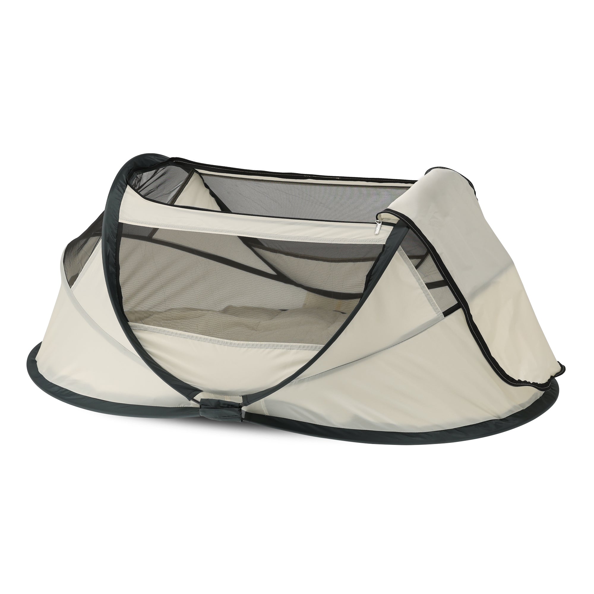 BabyBox Baby Tent Camping Crib + Cotton Blanket - Cream