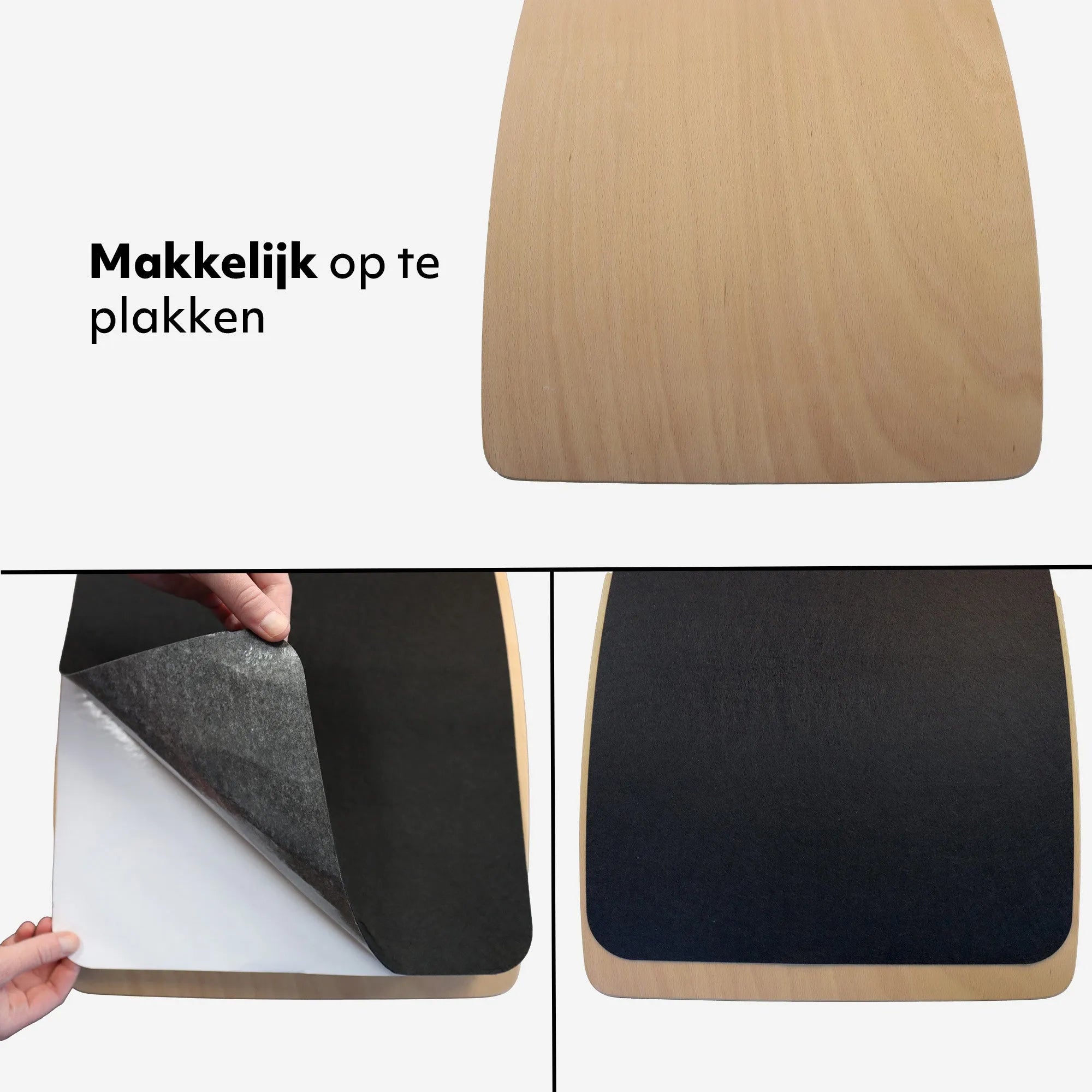 Balansbräda trä med filt 90 cm