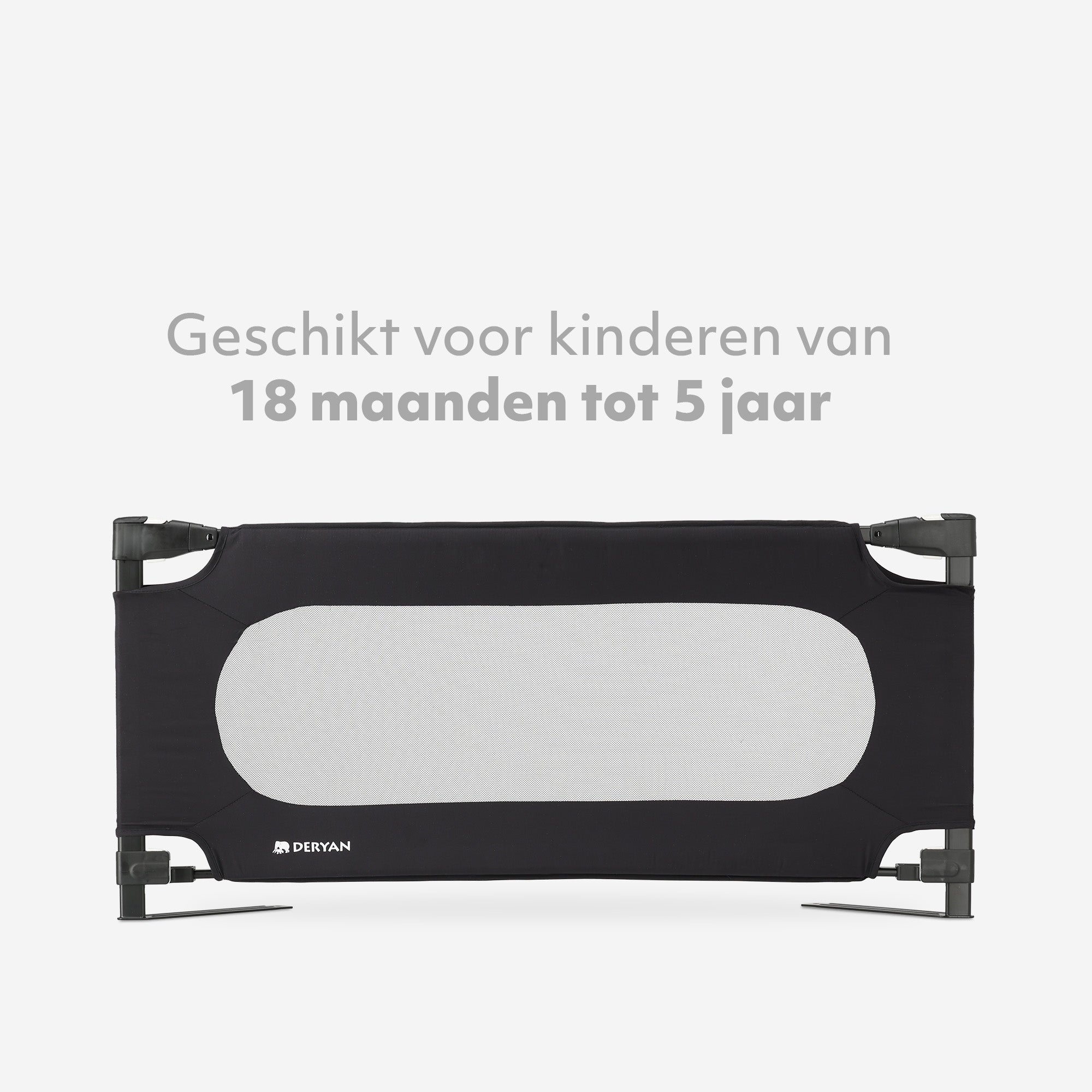 Barre de lit de luxe 120 cm Noir