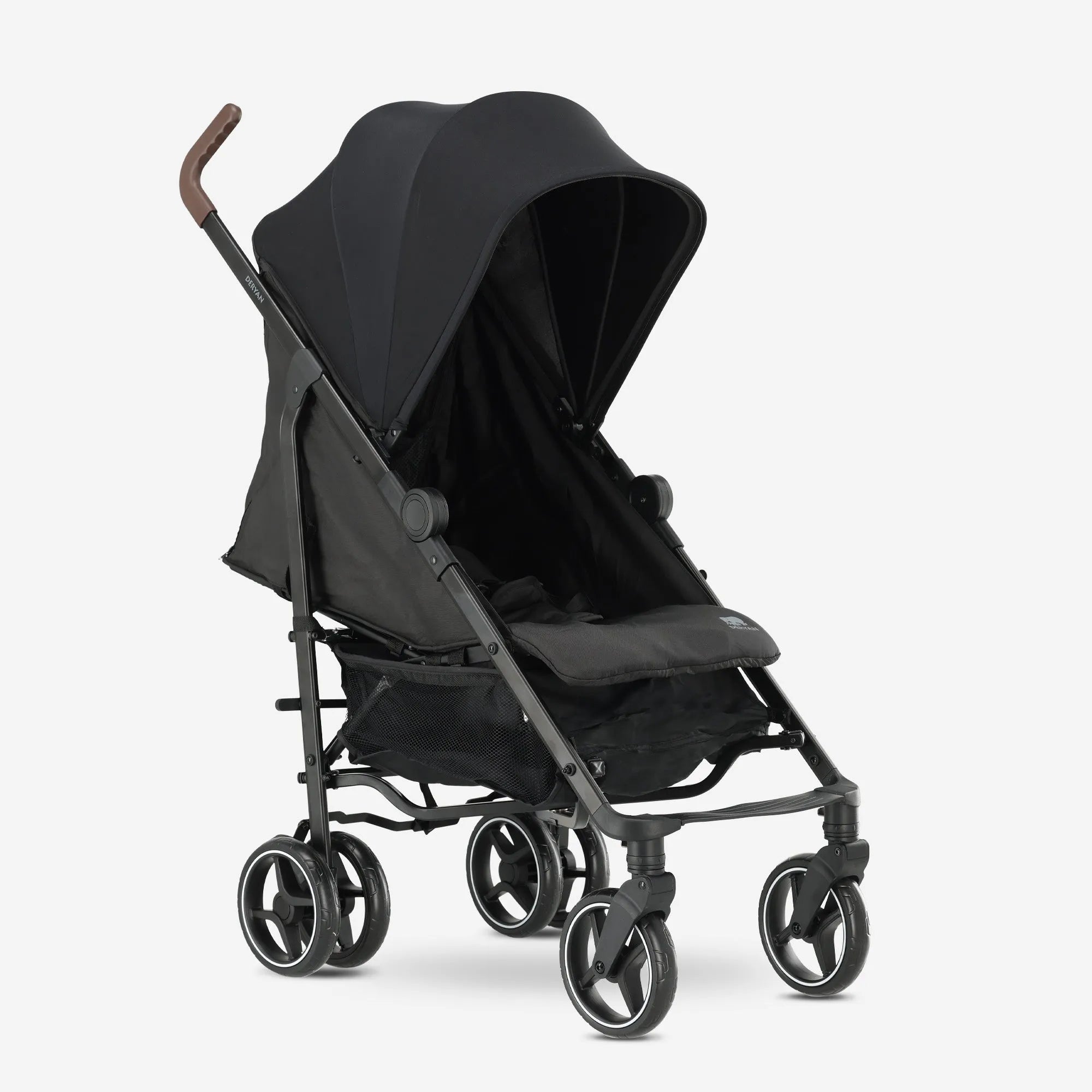Bobbie - Umbrella Stroller - 5-Point Harness - Suitable for Children up to 48.5 lb - Includes Mosquito Net - Black