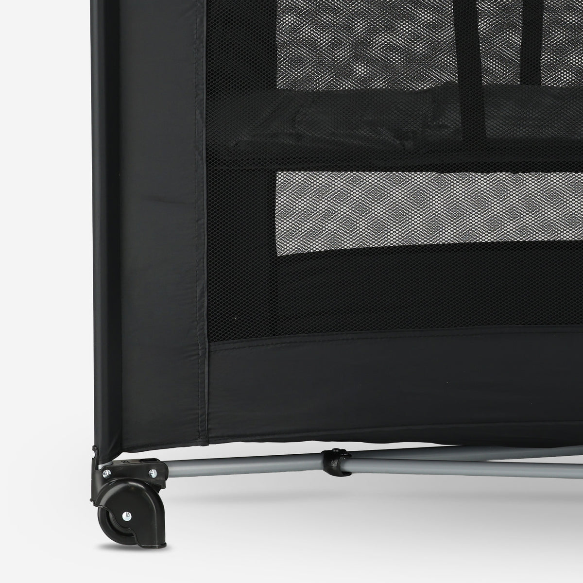 Believer Luxury Travel Cot - Includes Raised Base - Black