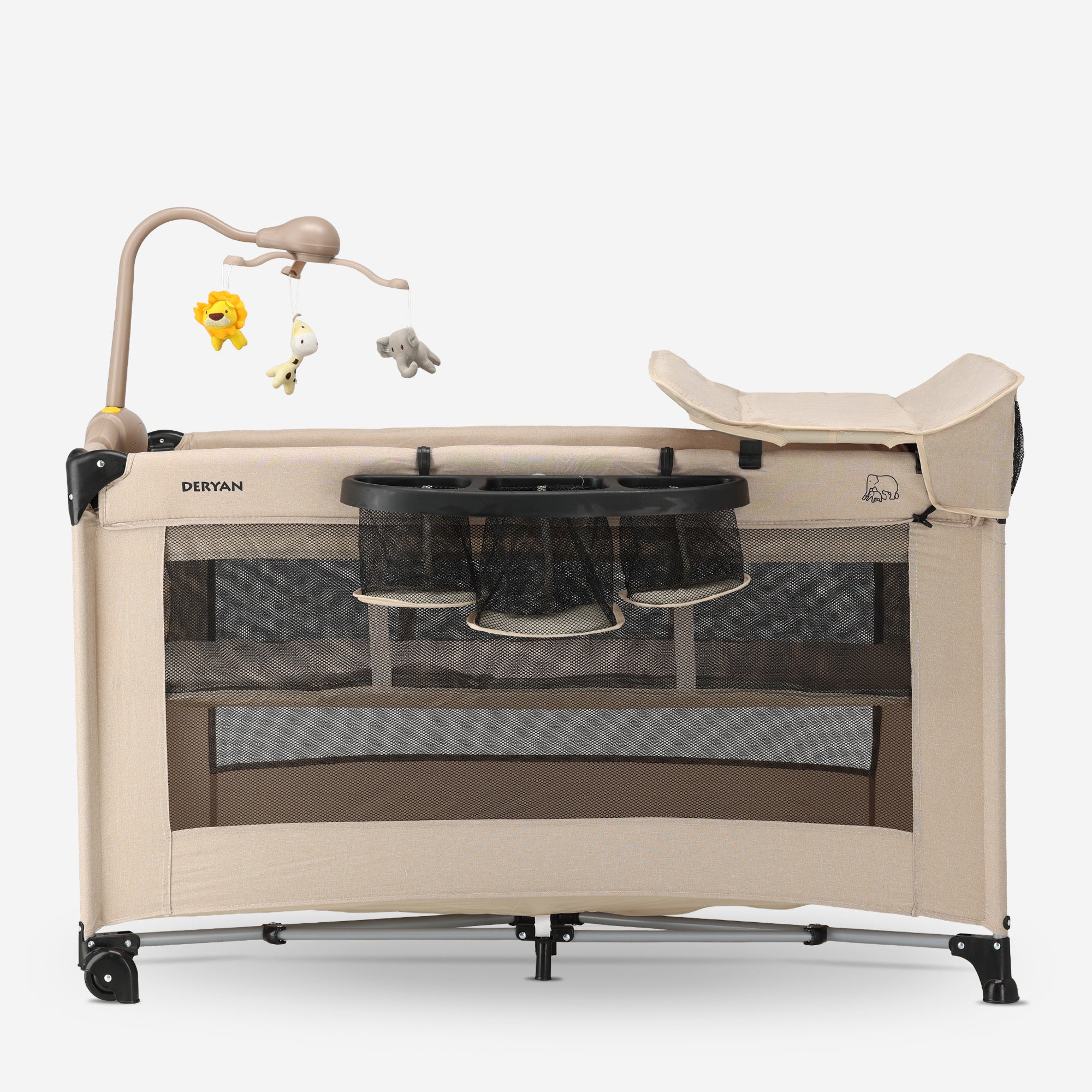 Believer Luxe Campingbed - Inclusief bodemverhoger - Nougat