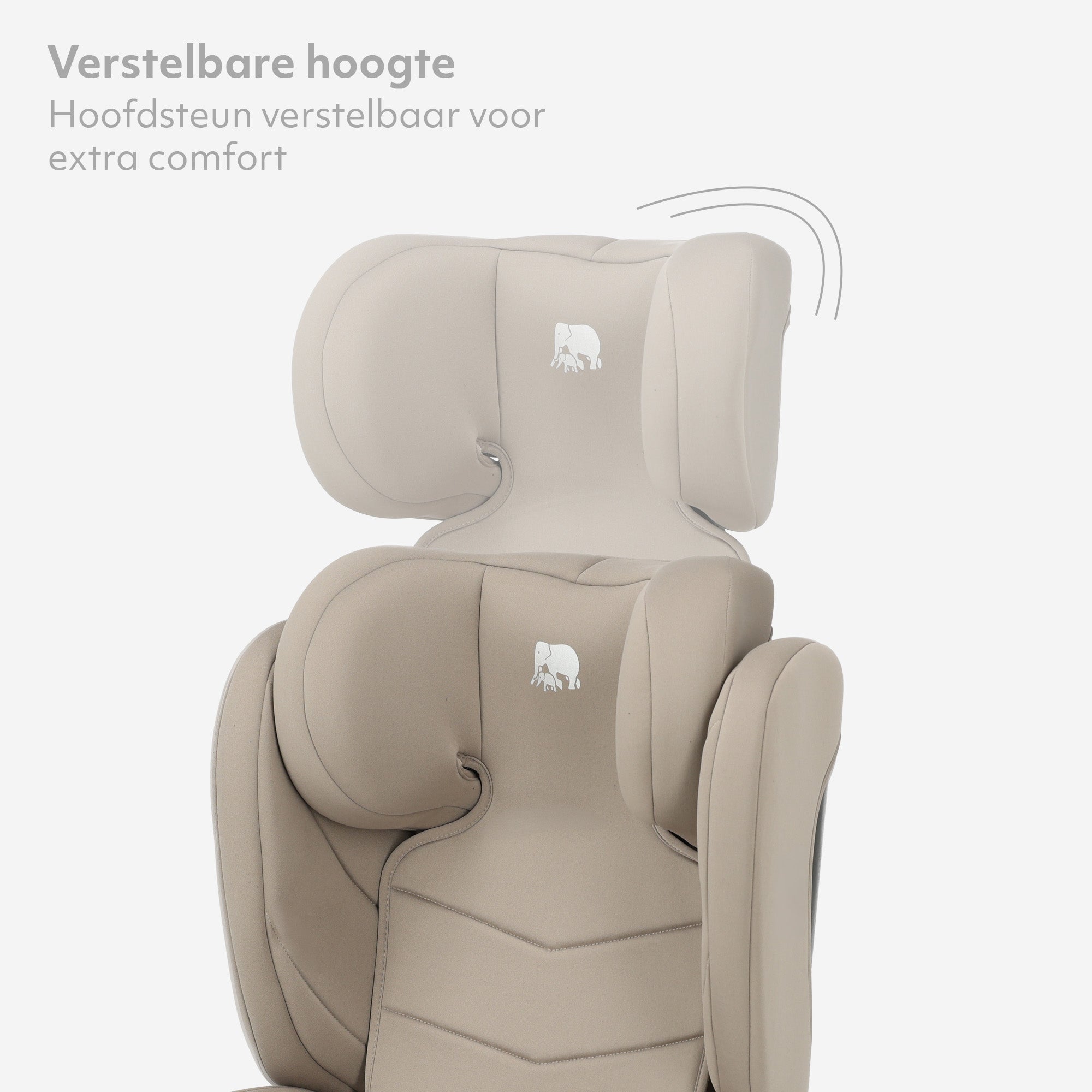 Charlie Luxe i-Size/Isofix Car Seat: From 3.5 years to approx. 12 years – 100–150 cm – Truffle Sand