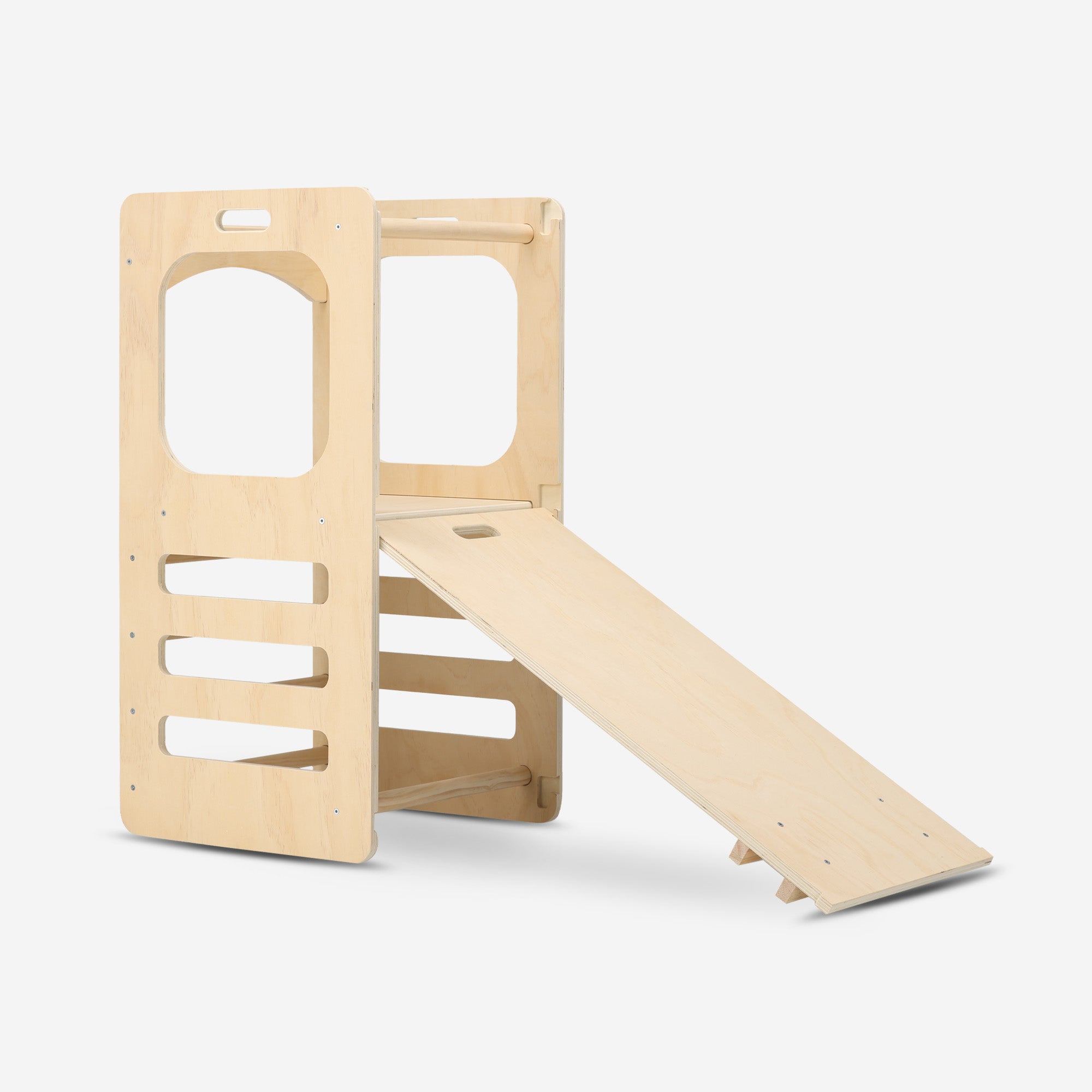 Luxury 4-in-1 Learning Tower - Climbing Tower with Slide and Chalkboard