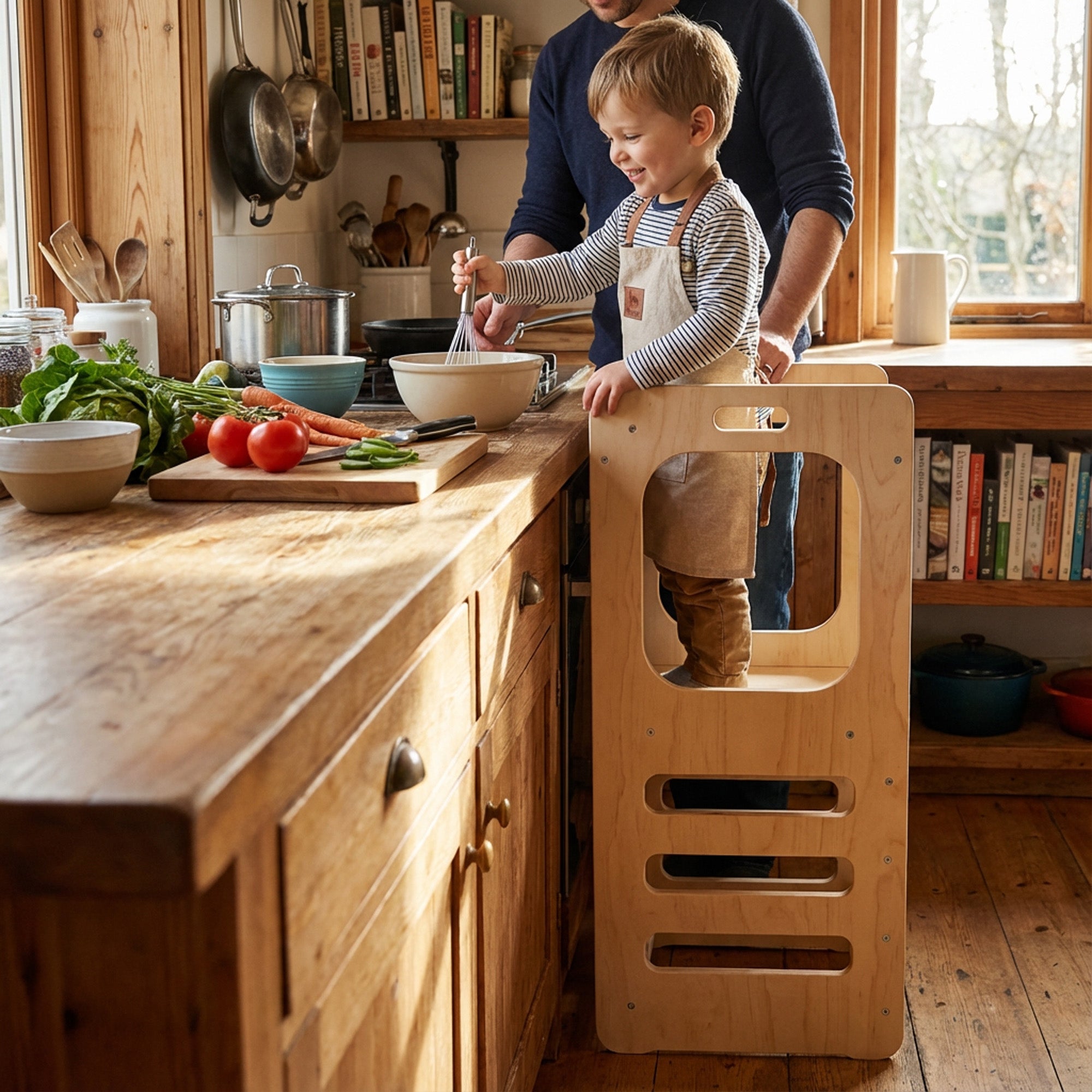 Lujosa Torre de Aprendizaje 4 en 1 - Torre de escalada con tobogán y pizarra