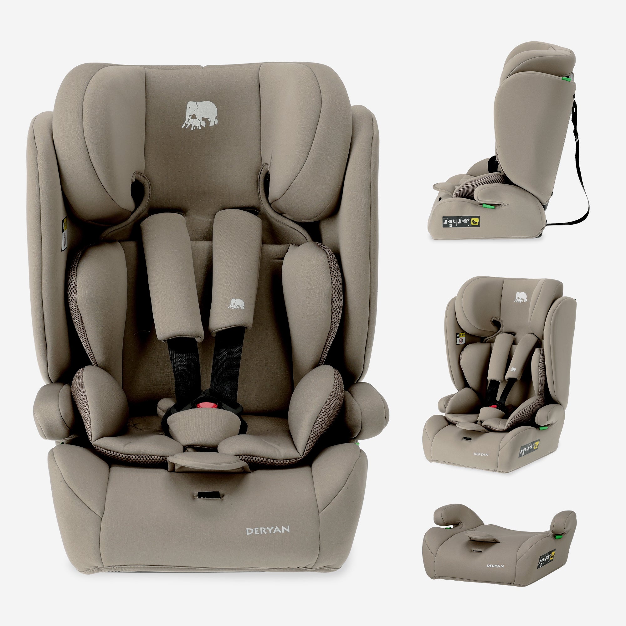 Carter Basic i-Size-autostol 76–150 cm – 9–36 kg – Truffle Sand