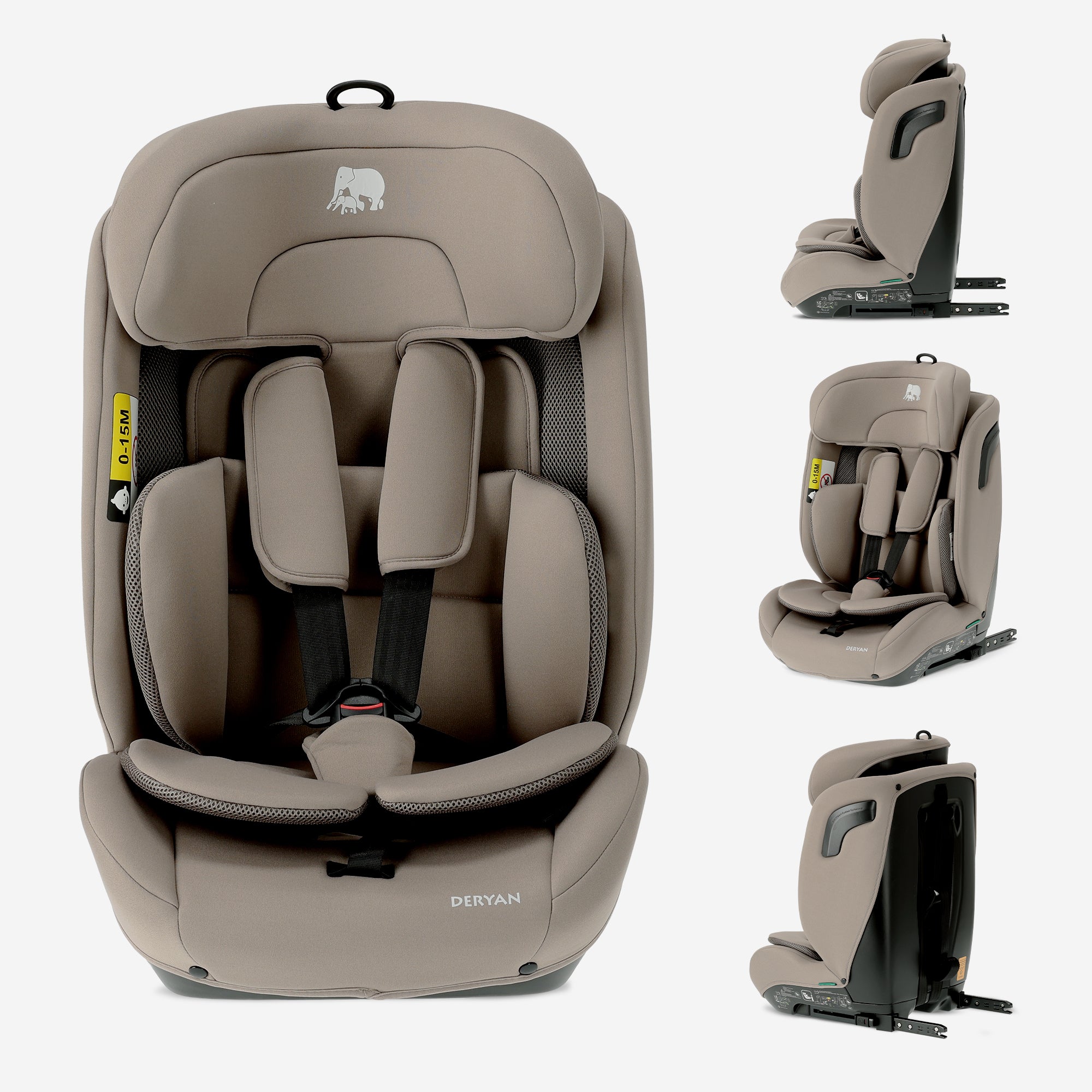 Carter Luxe i-Size/Isofix-autostol 76–150 cm – 9–36 kg – Truffle Sand