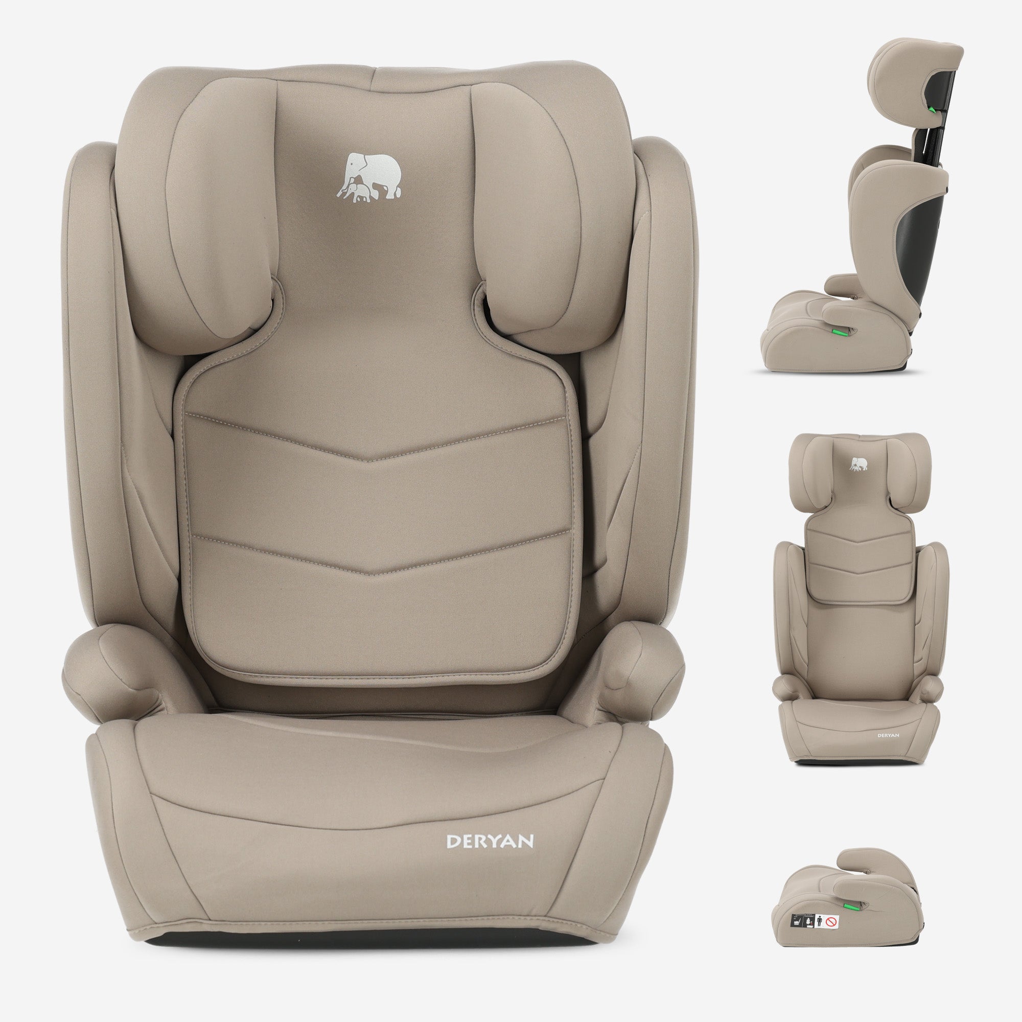 Fotelik samochodowy Charlie Basic i-Size – od 3,5 roku do ok. 12 lat – grupa 2/3 – 100–150 cm – kolor Nougat