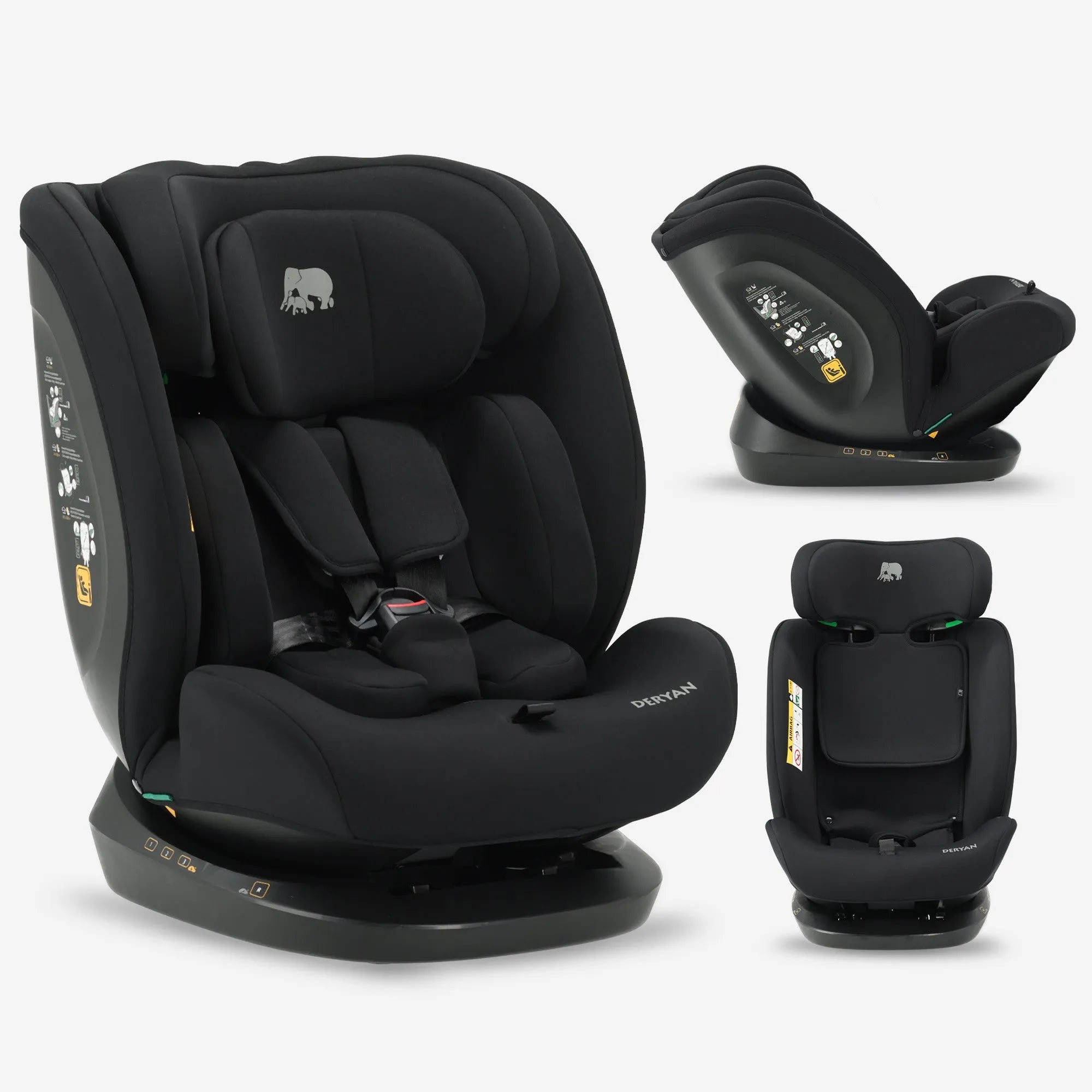 Clyde I-Size Car Seat - Suitable from 40 to 150 cm - Group 0/1/2/3 - Attaches with belt