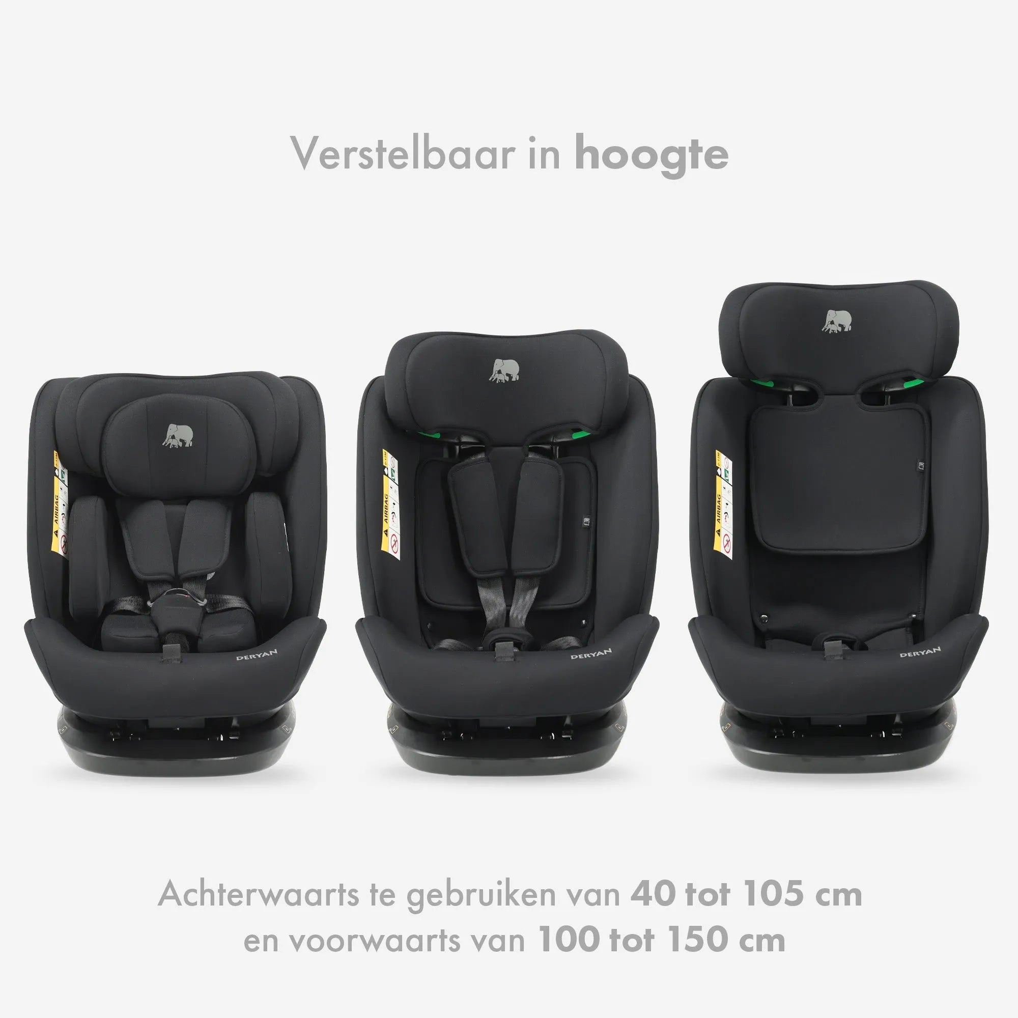 Clyde i-Size Car Seat 40–150 cm - Group 0/1/2/3 with seat belt