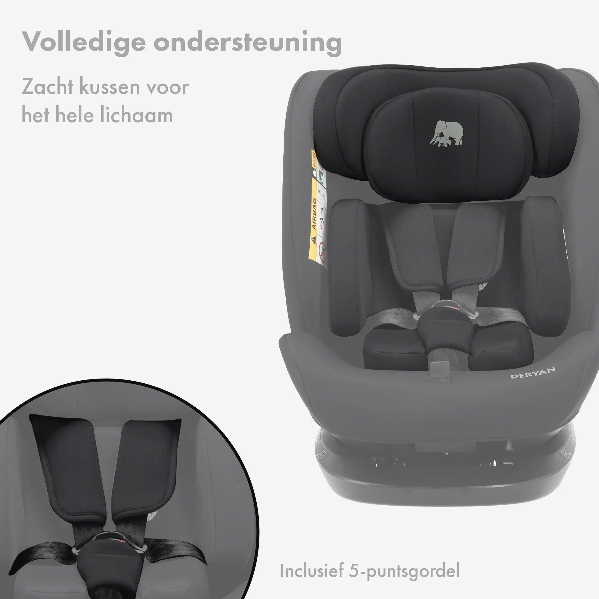 Clyde i-Size Car Seat 40–150 cm - Group 0/1/2/3 with seat belt