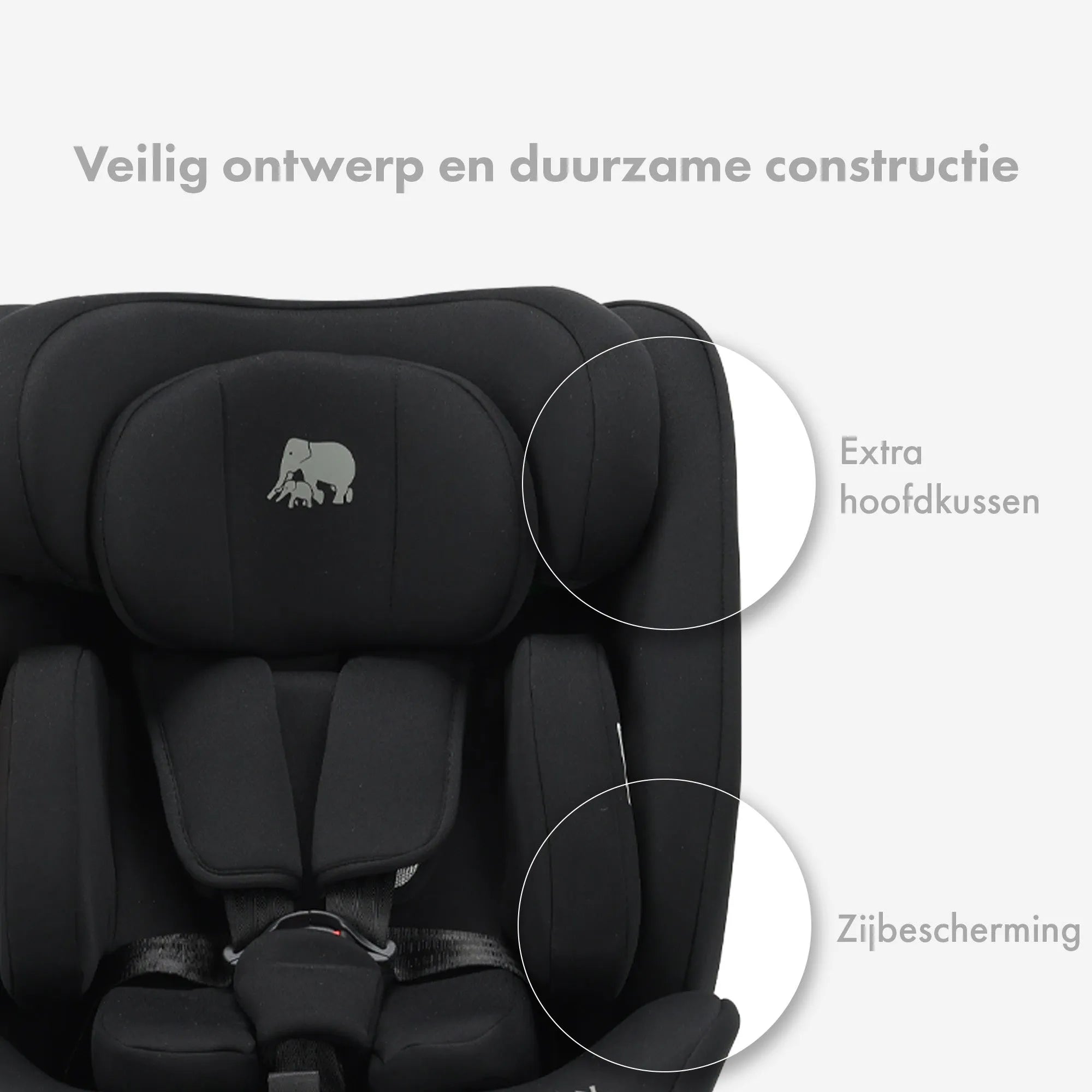 Clyde i-Size Car Seat 40–150 cm - Group 0/1/2/3 with seat belt