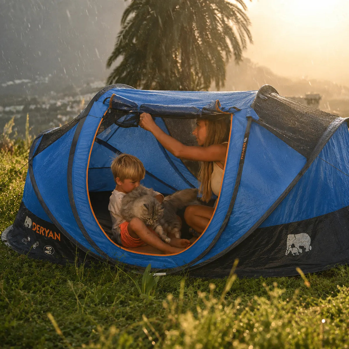 Pop Up Tent Cocoon - Colonne d'eau 2000MM - Marine