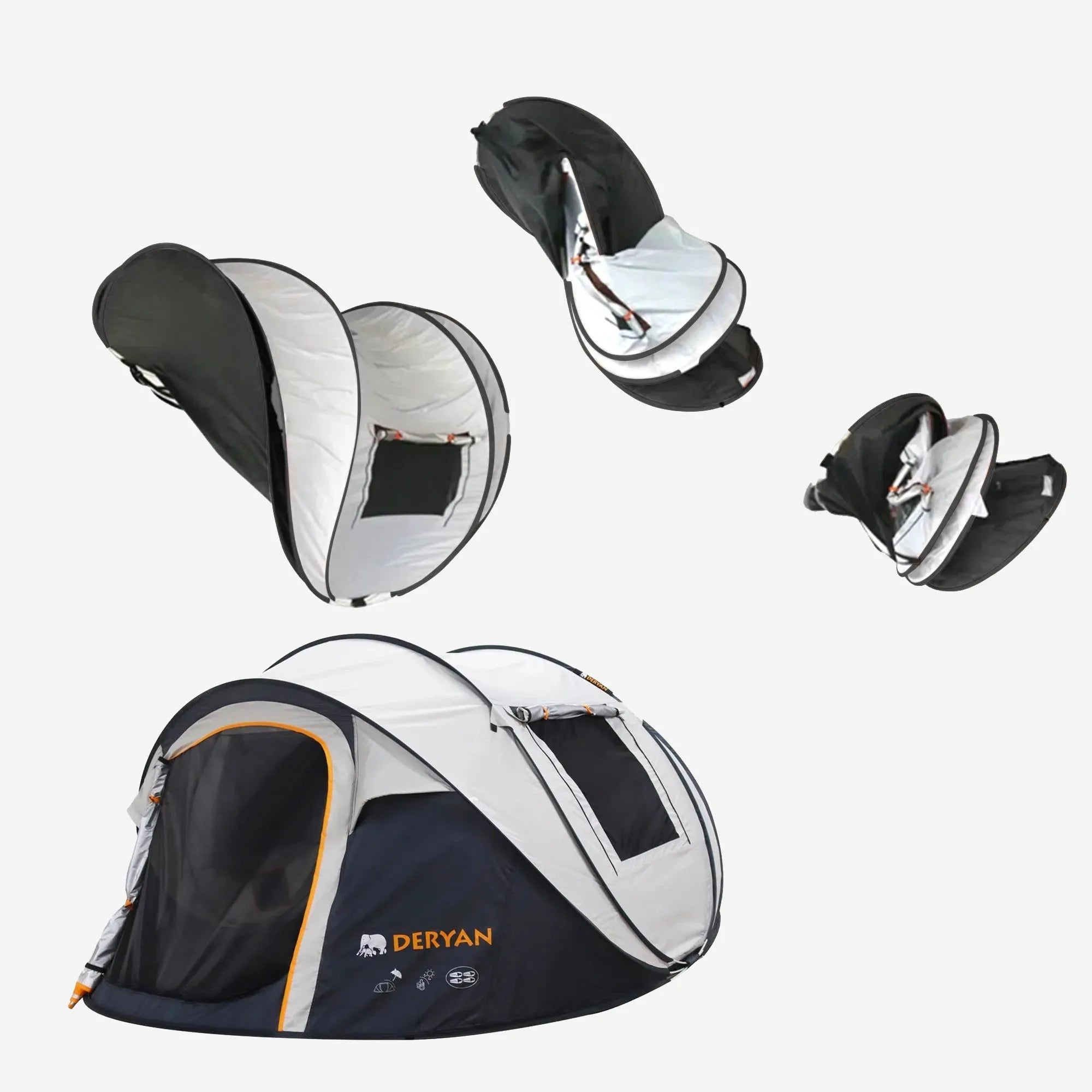 Pop Up Luxe Tent - 2000MM waterkolom - Cream - 4 Personnes