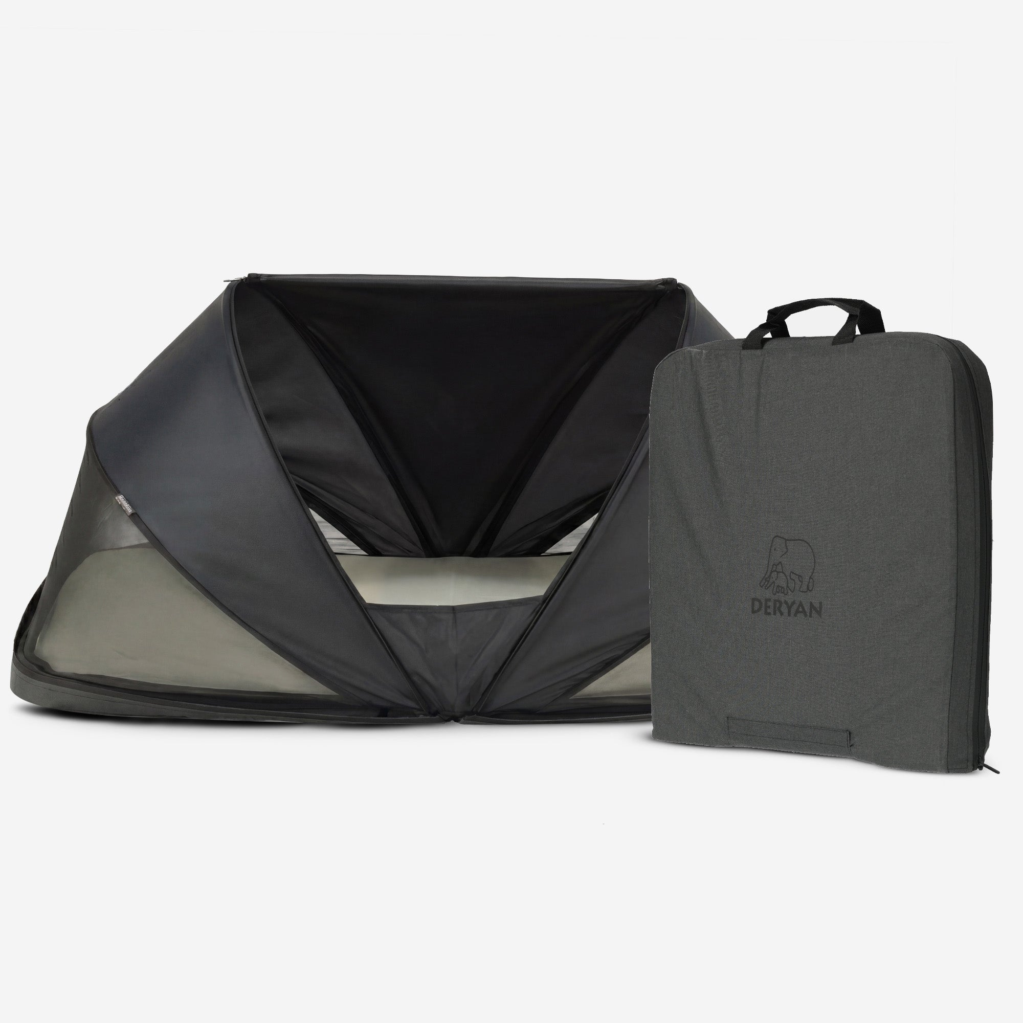 Cutey Campingbädd Babytält – Resesäng – Svart