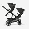 Evy² Duo Kinderwagen Schwarz, zweisitzig