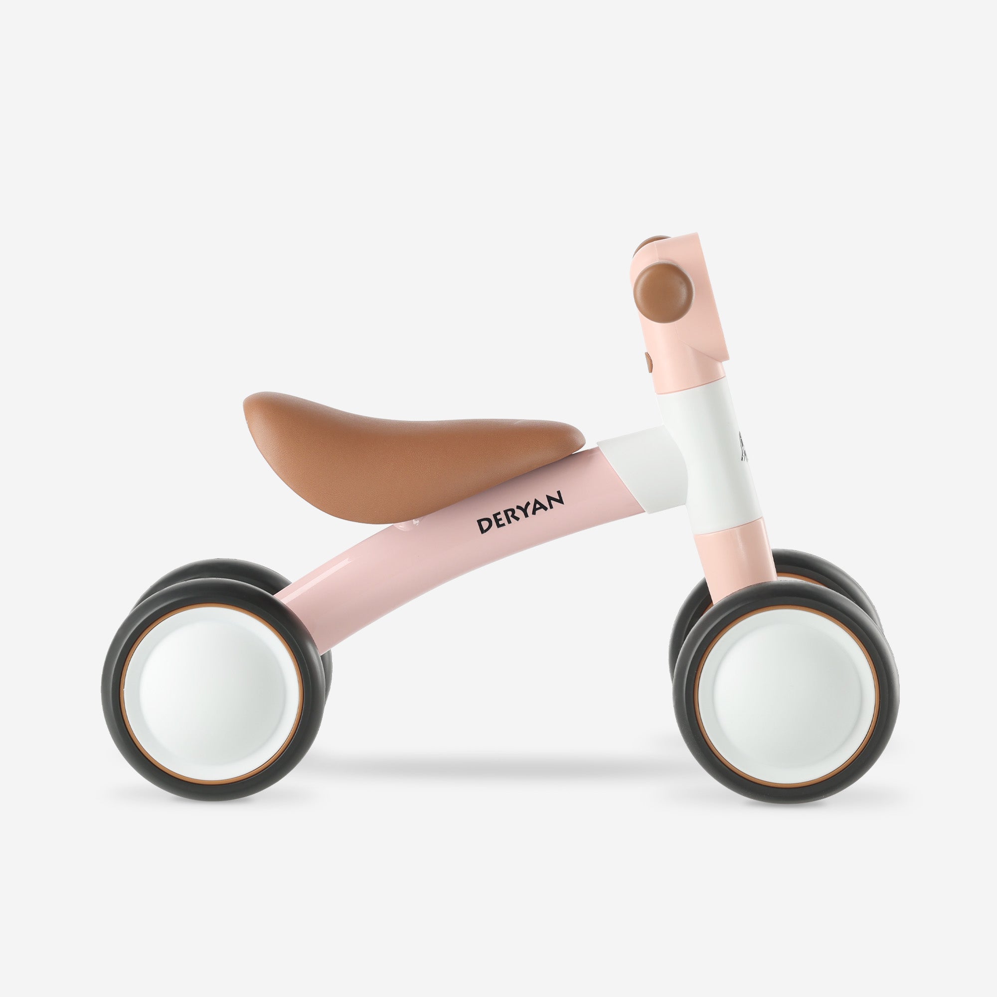 Milo balanscykel, rosa, från 1 år, utan pedaler, kompakt och lätt