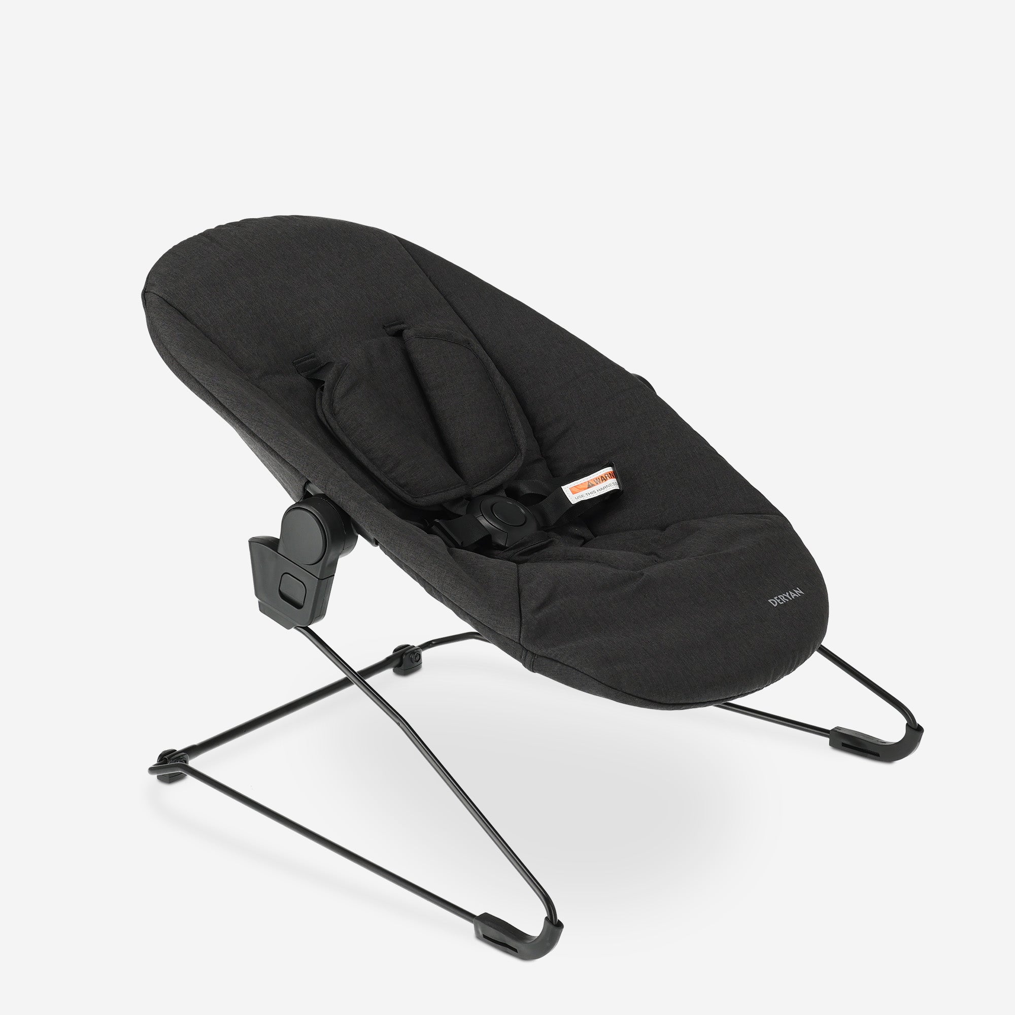 Odin Luxury Wooden Growing Chair High Chair with Bouncer - Includes Dining Tray - Adjustable High Chair - Black