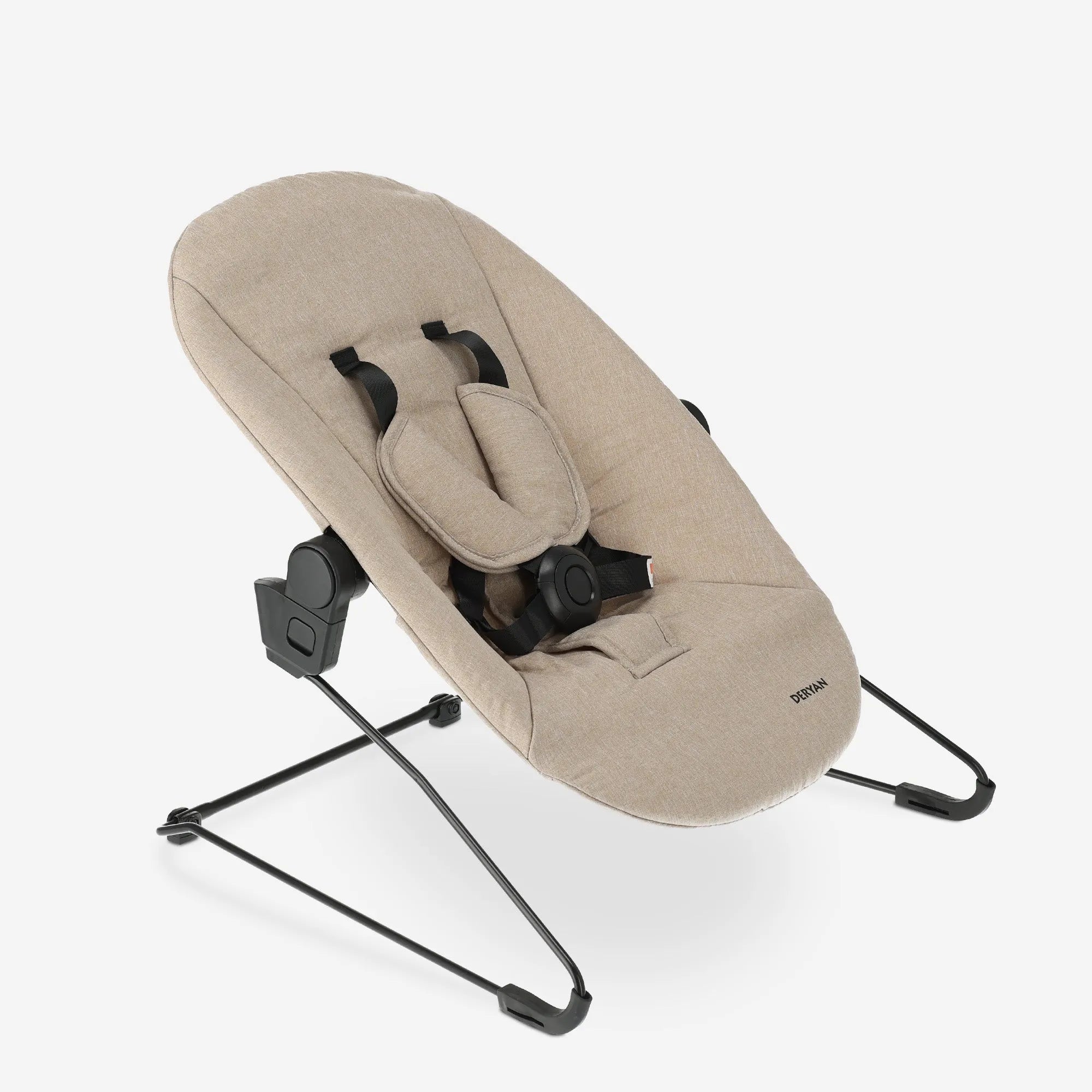 Odin Luxury Wooden Growing Chair High Chair with Bouncer - Includes Dining Tray - Adjustable High Chair - Nougat