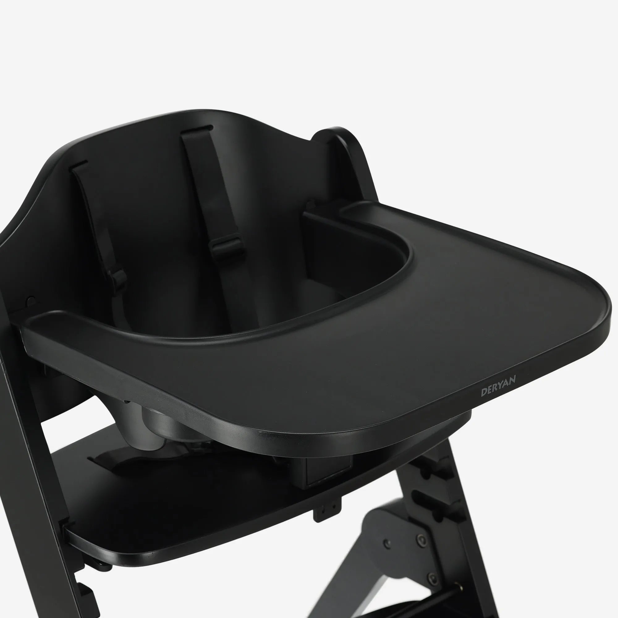 Odin Luxury Wooden Growing Chair High Chair with Bouncer - Includes Dining Tray - Adjustable High Chair - Nougat