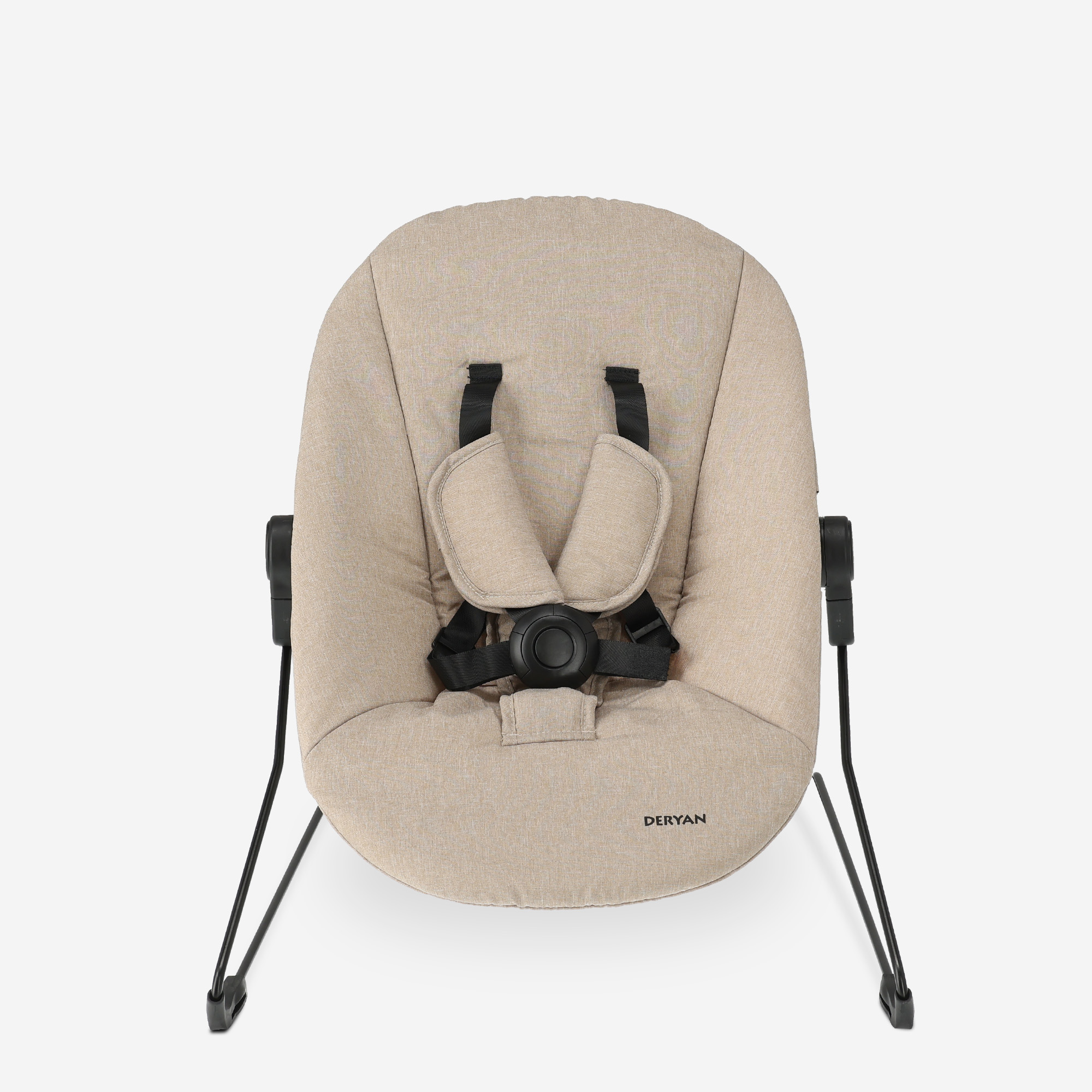 Odin Luxe: seggiolone in legno che cresce con il bambino, con funzione bouncer - Tavolino incluso - Seggiolone regolabile - Legno/Nougat
