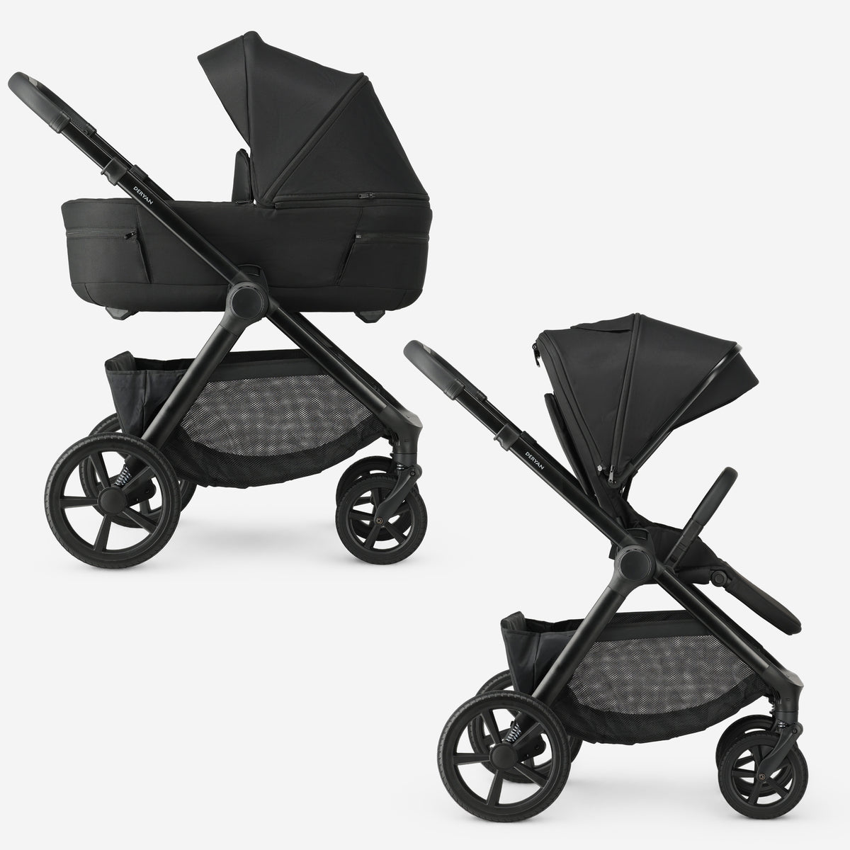 Otis 2-in-1 Stroller, Black