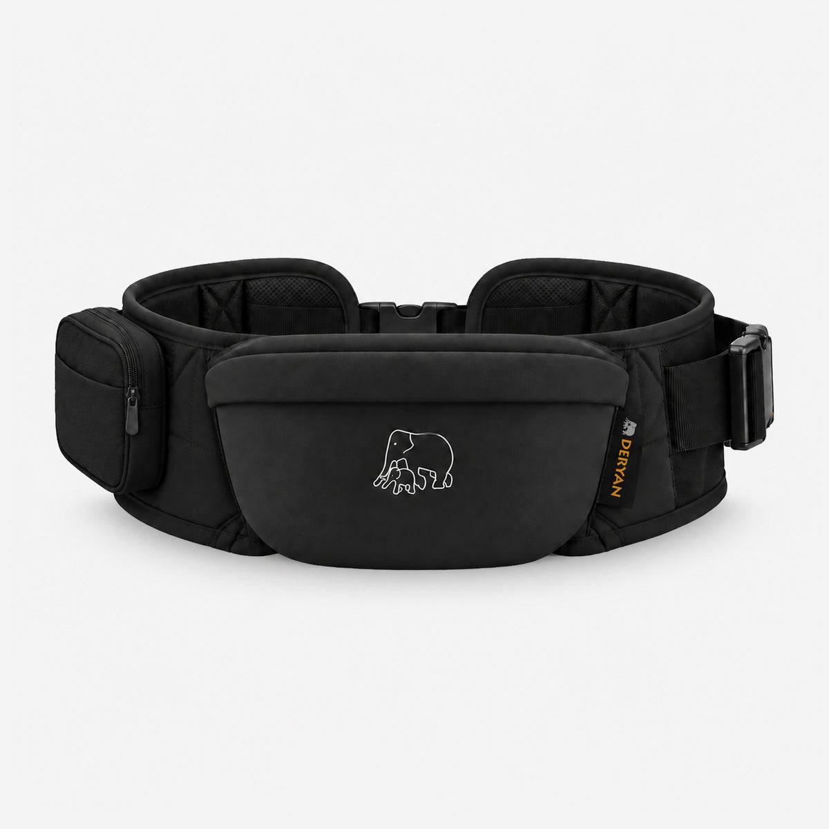 Luxury Hip Carrier - Baby and Toddler Hip Seat - Black