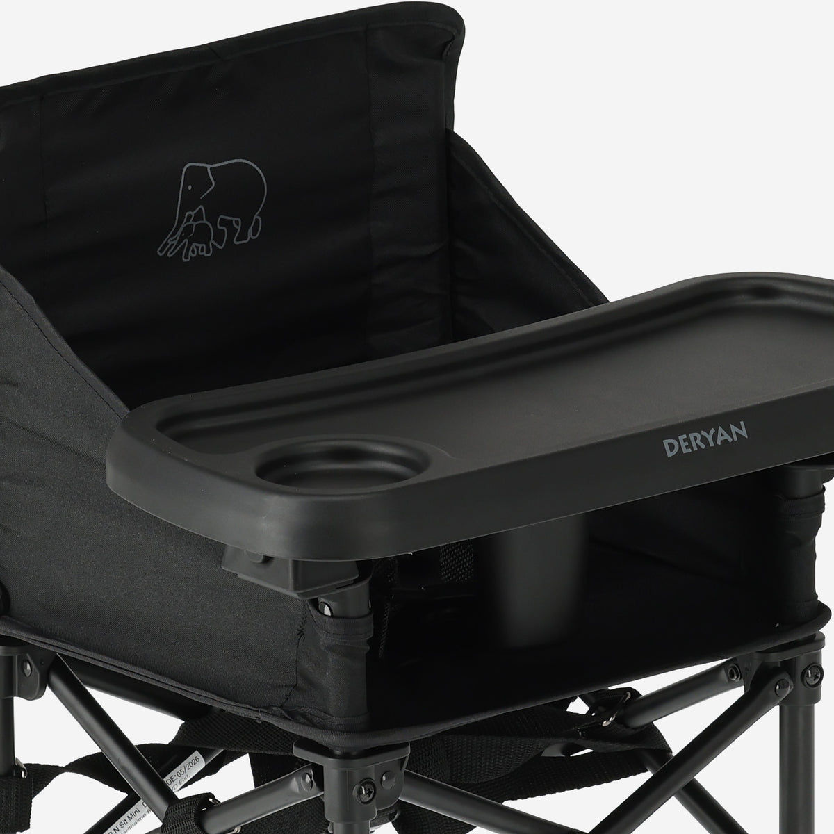 Pop 'N Sit Mini High Chair - Foldable Booster Seat - Black