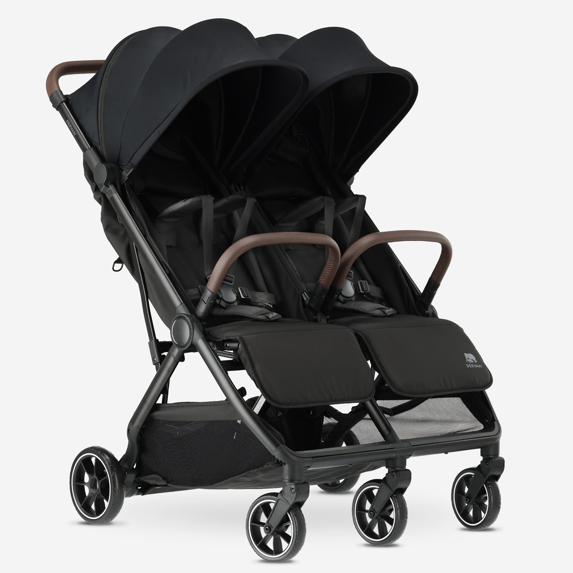 Rolo DuoBuggy X2 Schwarz 2-Sitzer faltbar