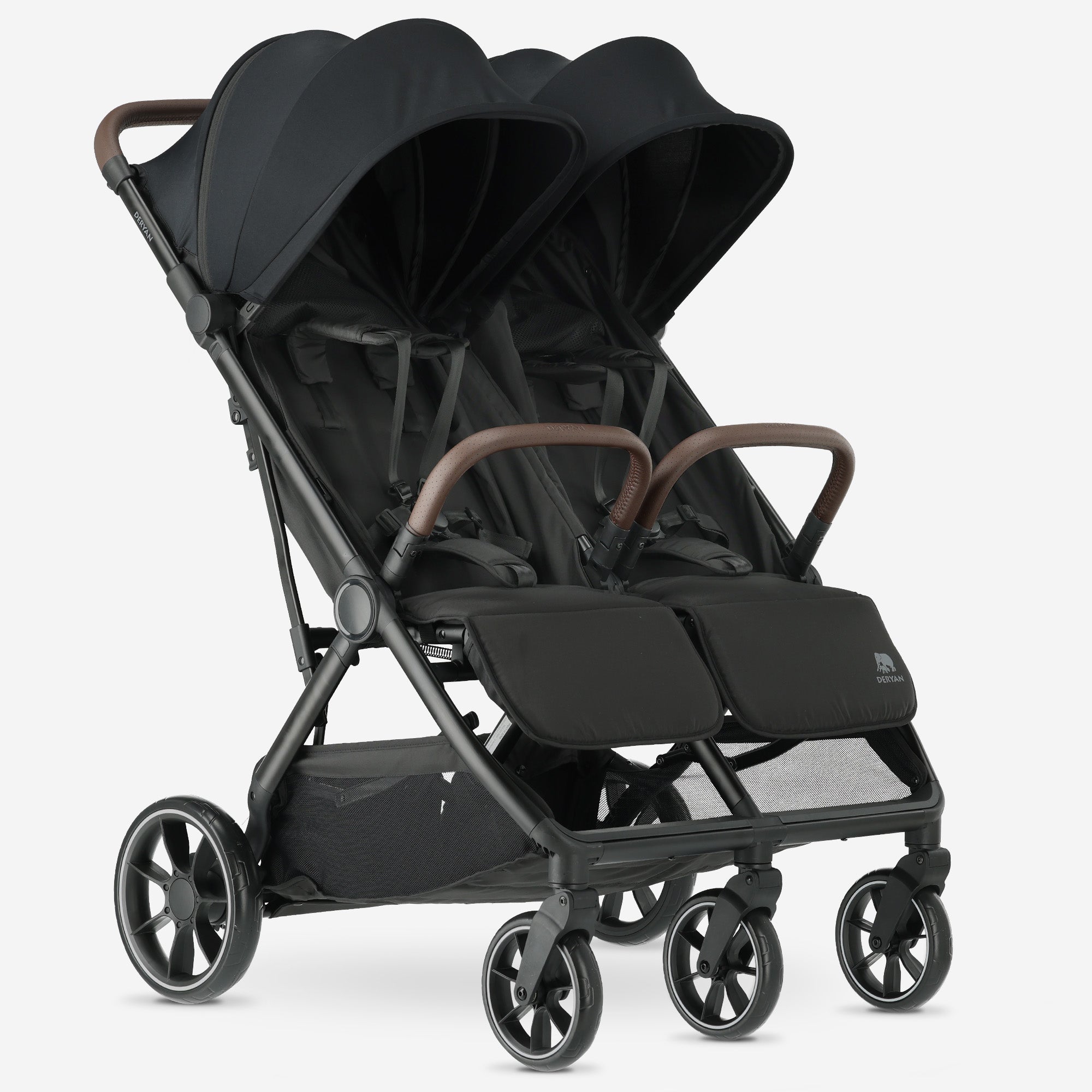 Rolo Duobuggy X2 XL Schwarz mit groen Hinterrdern | DERYAN