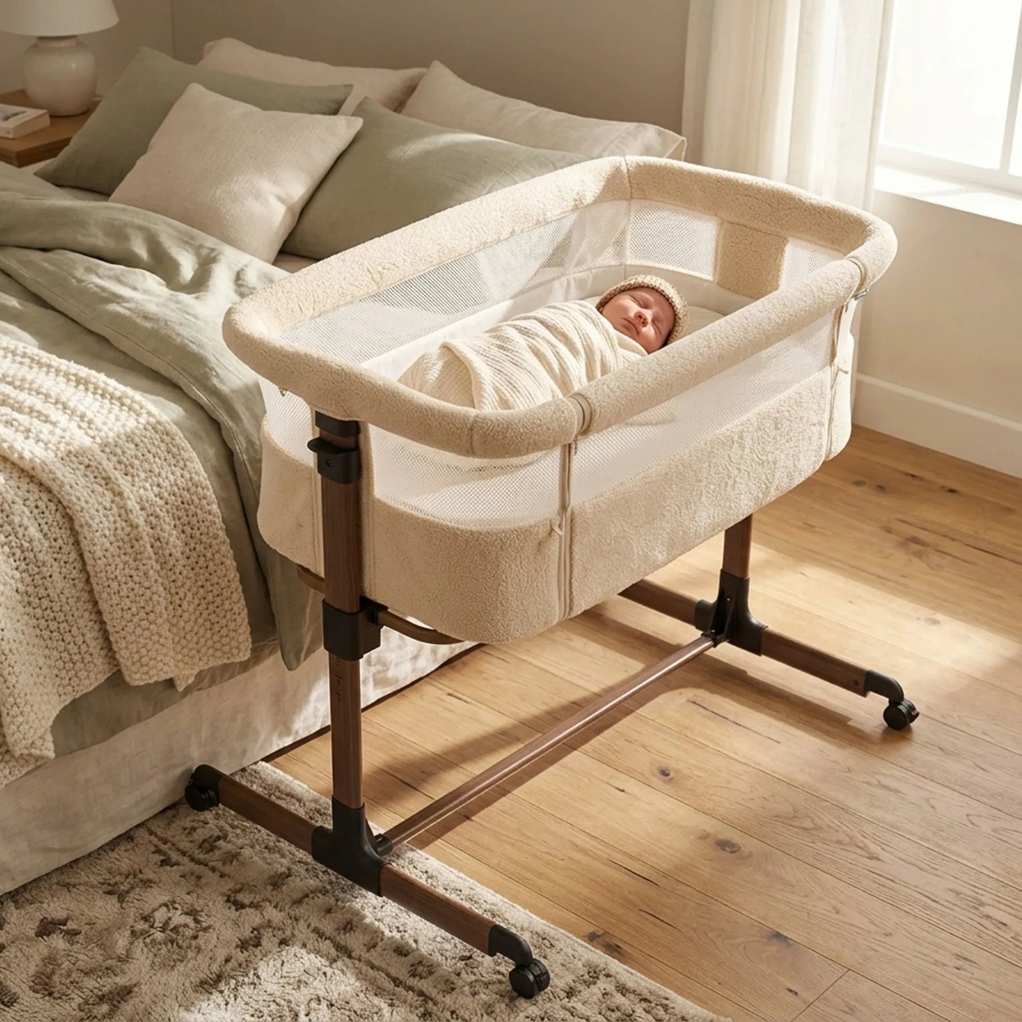 Co-Sleeper Snoozy Wiege – Teddy Nougat