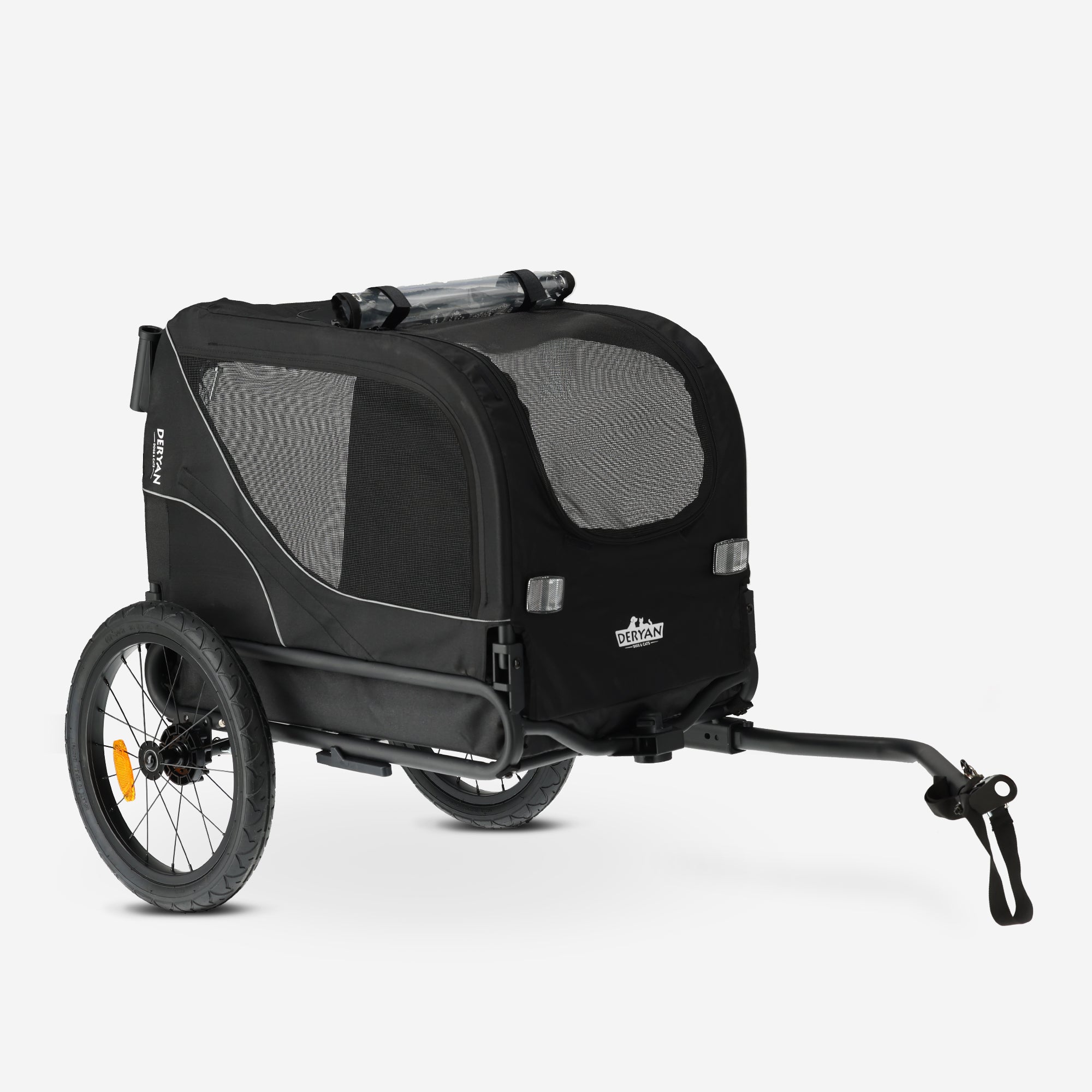 Remorque de vélo pour chien 2-en-1 Pliable Jusqu'à 20 kg