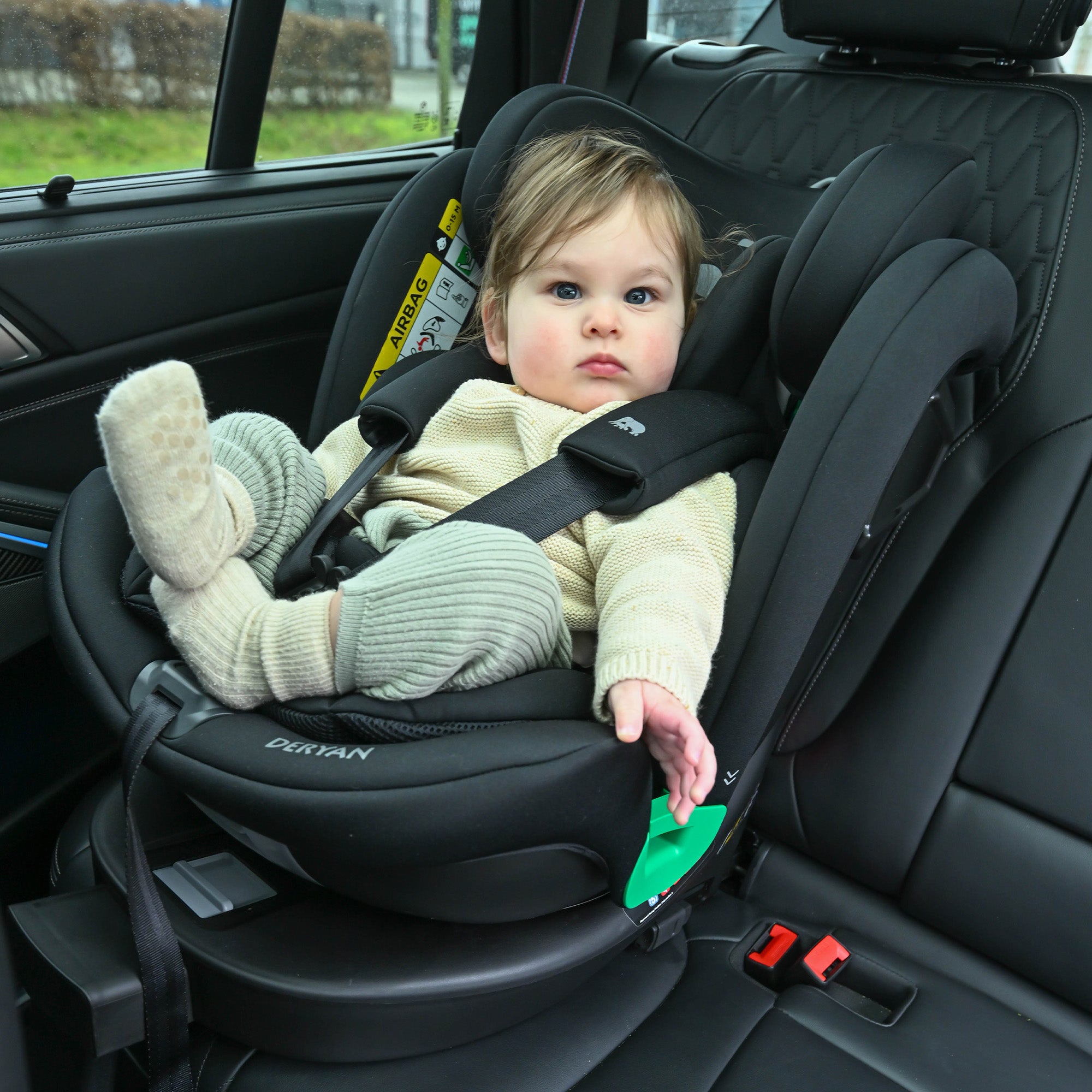 Chase Luxe i-Size Autostoel - 0-36kg - Isofix steunpoot - 360 draaibaar - Zwart