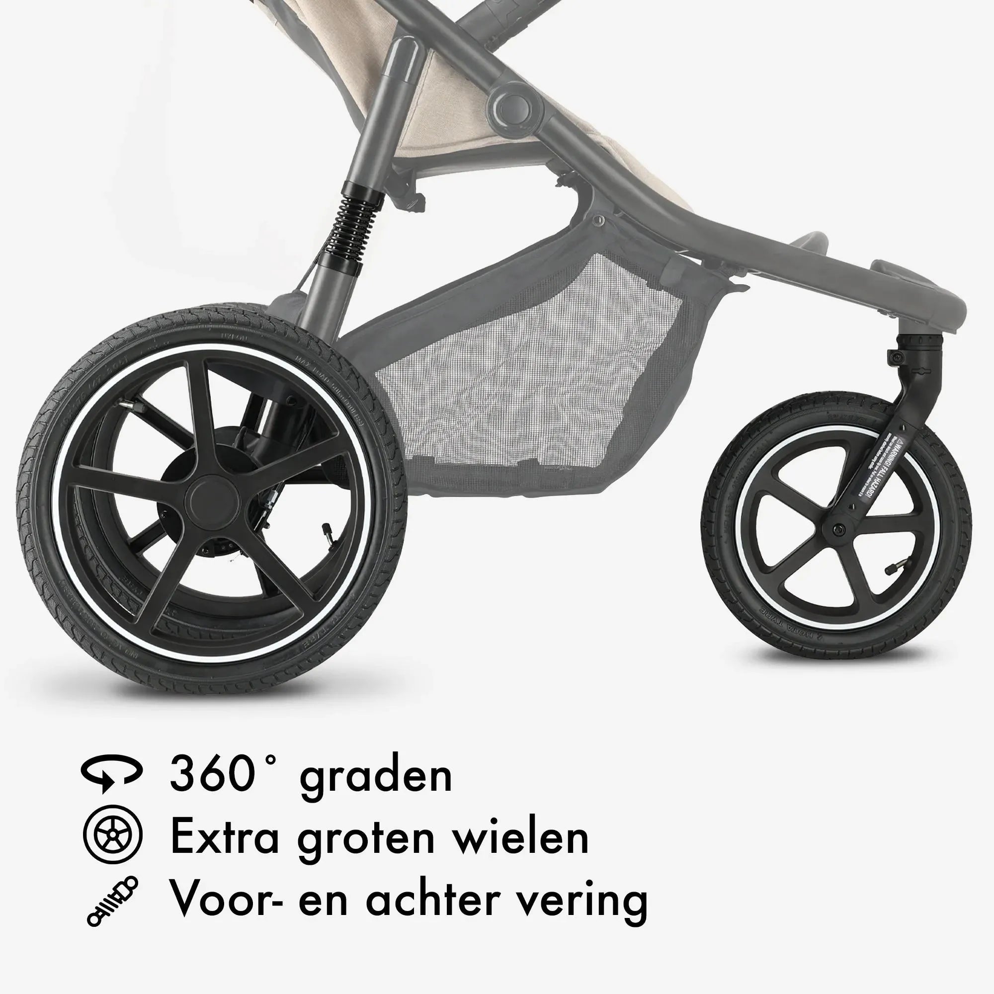 Bolt Running Stroller Cream