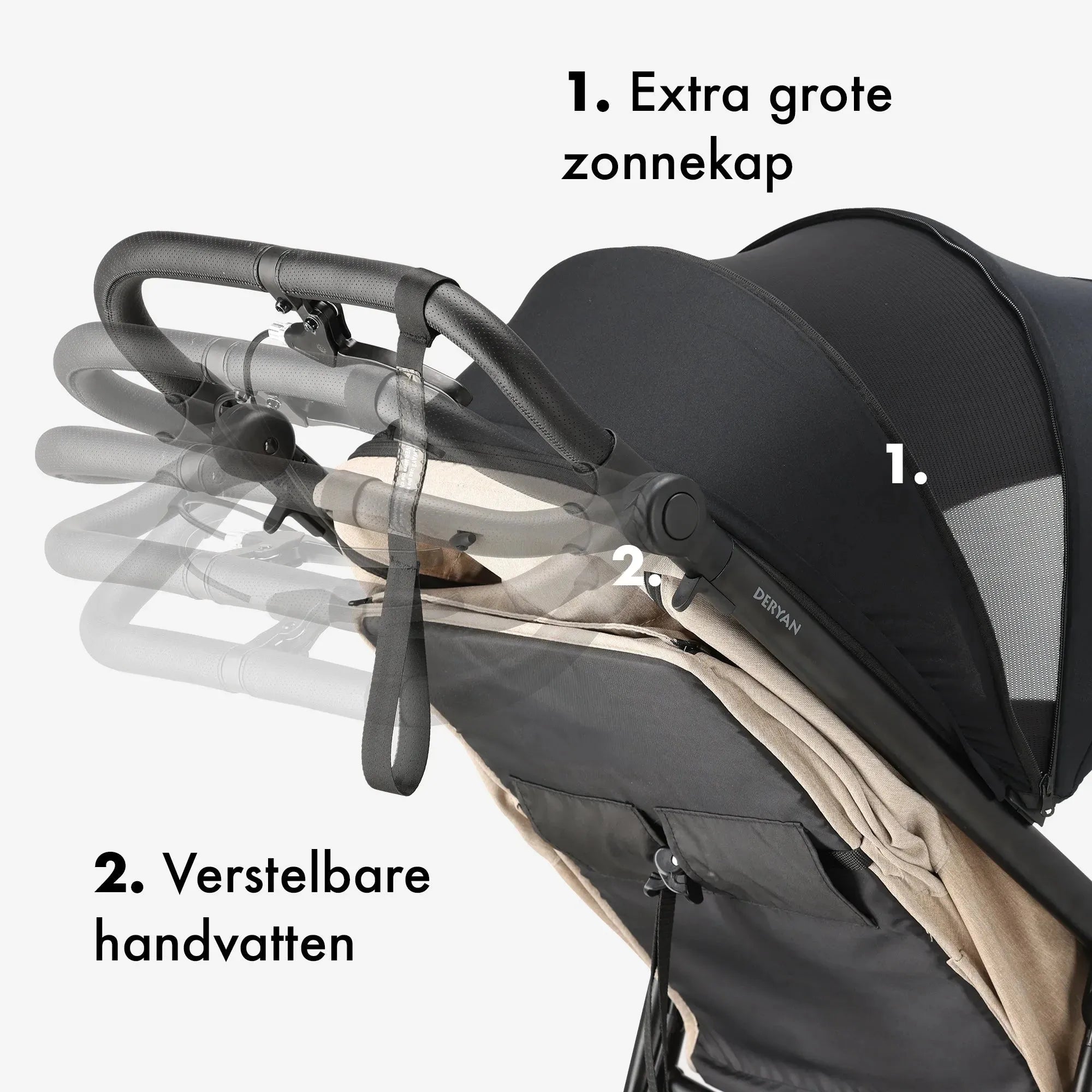 Bolt Running Stroller Cream