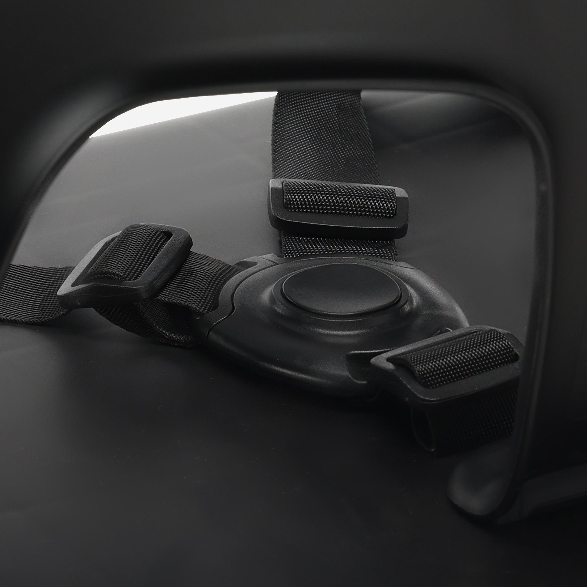 Luksusowe krzesełko do karmienia czarne / drewno