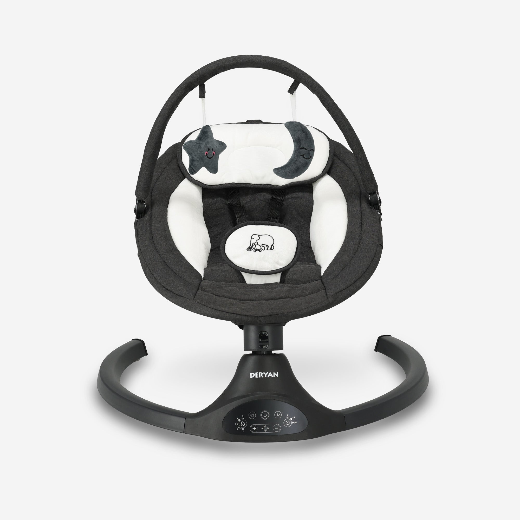 Silla mecedora eléctrica negra