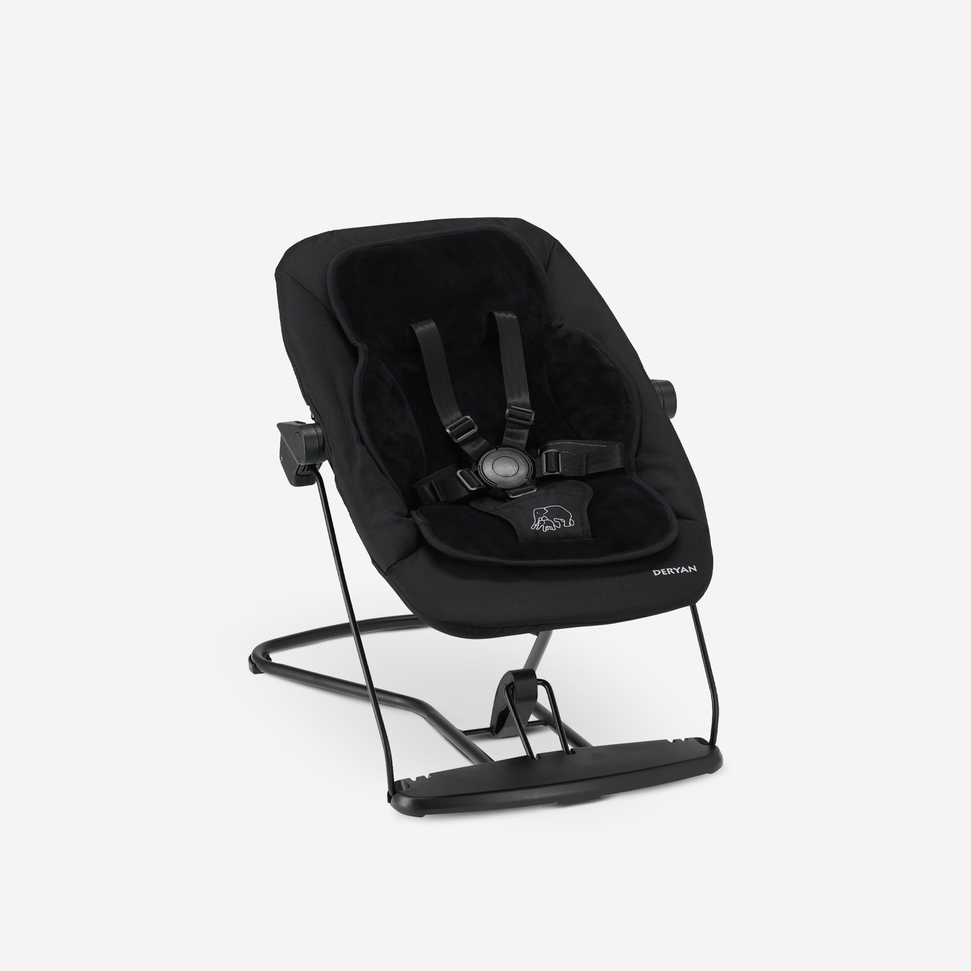 Juego completo de trona Curve - Incluye hamaca y cojín insertable - Negro