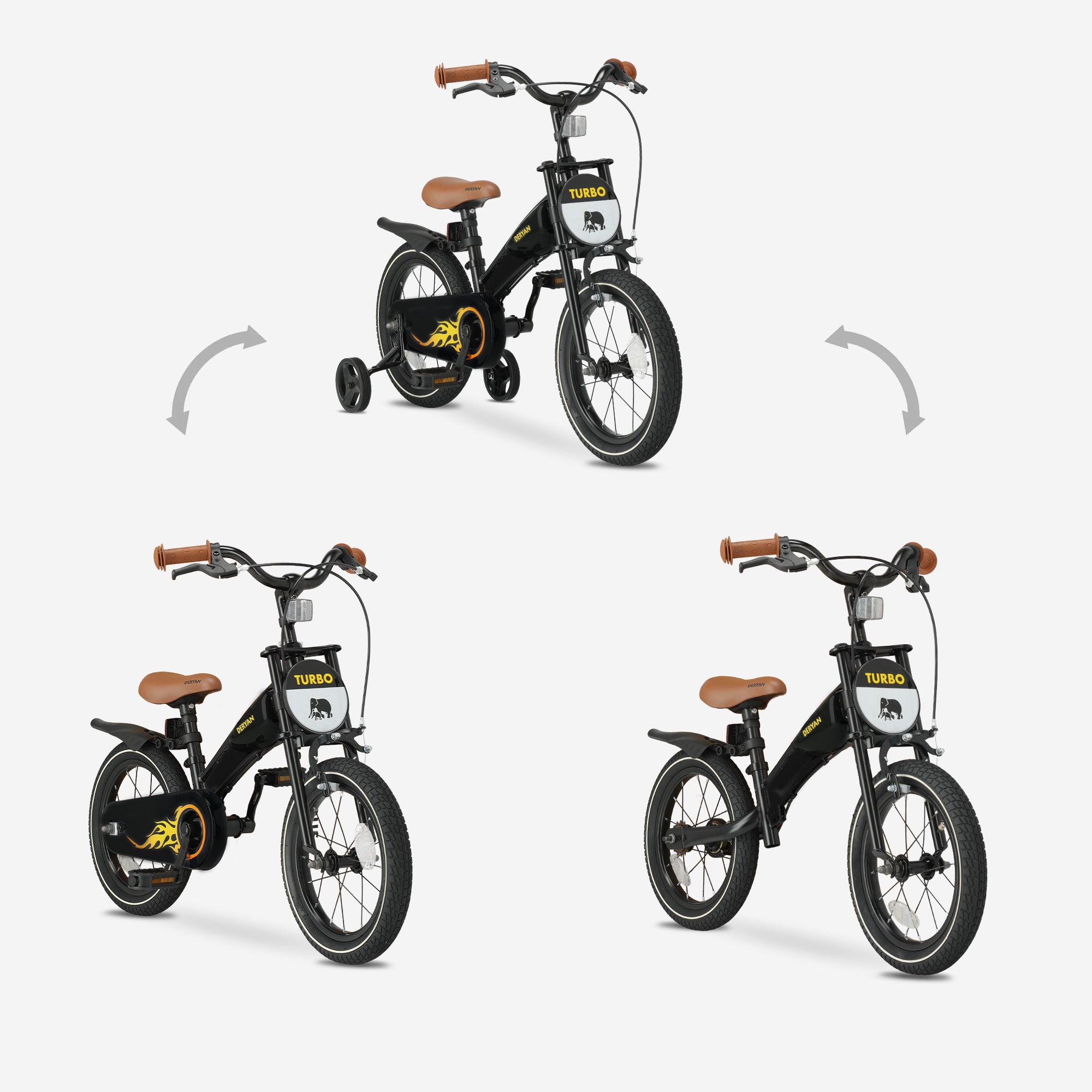 Turbo 3-in-1 Kids bicycle 14 inches