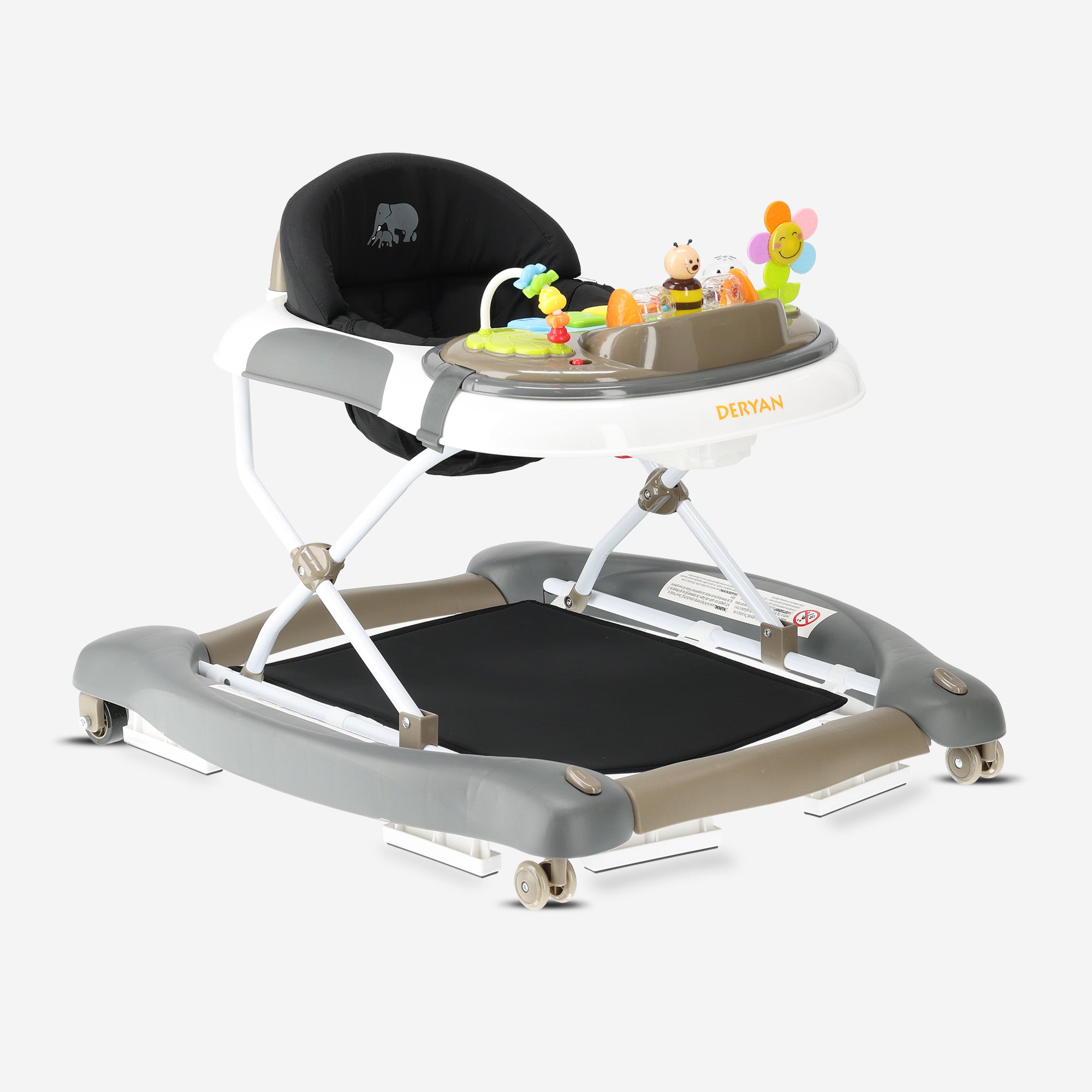 Chodzik 4-w-1 Czarny i Brązowy