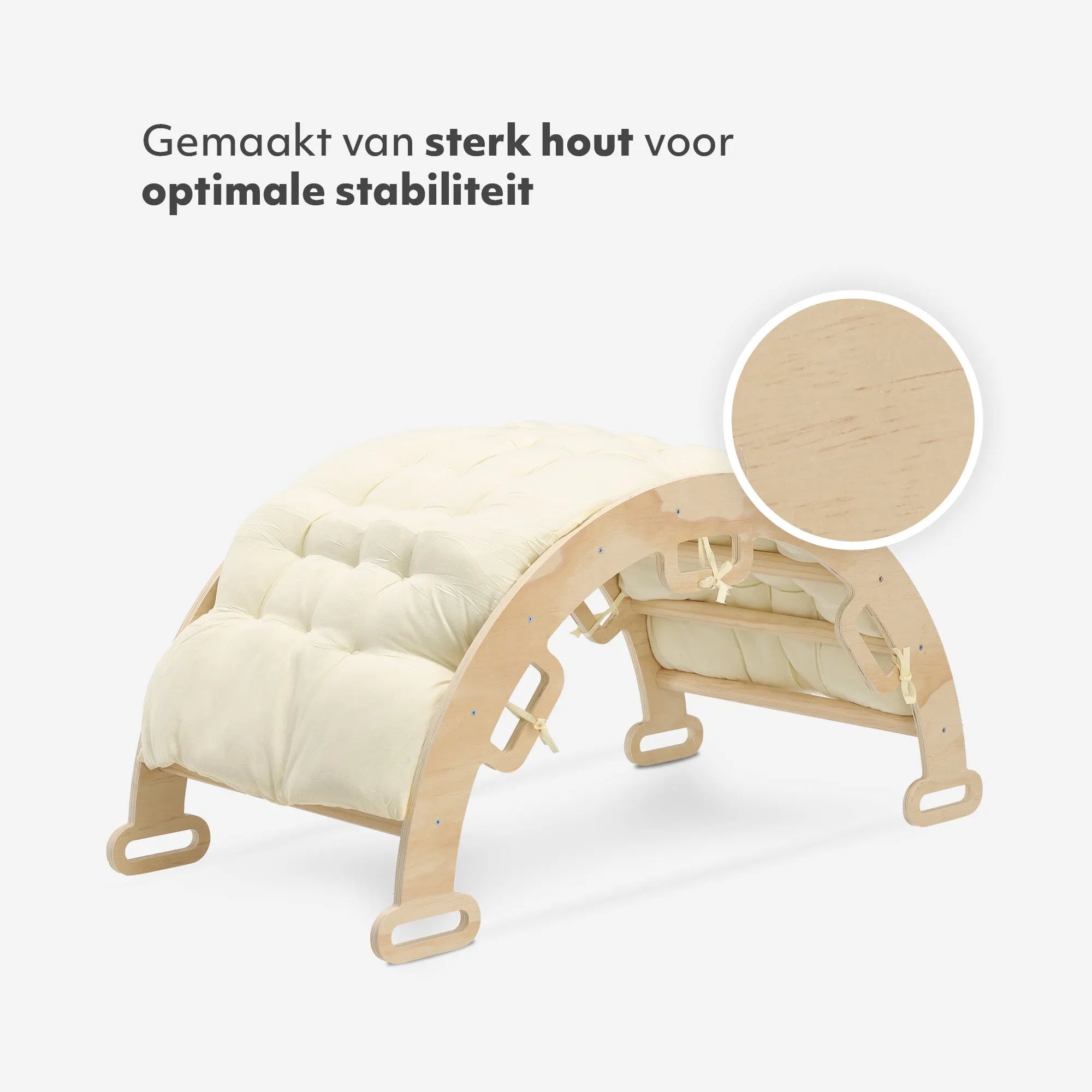 Arche d'escalade en bois de luxe avec coussin